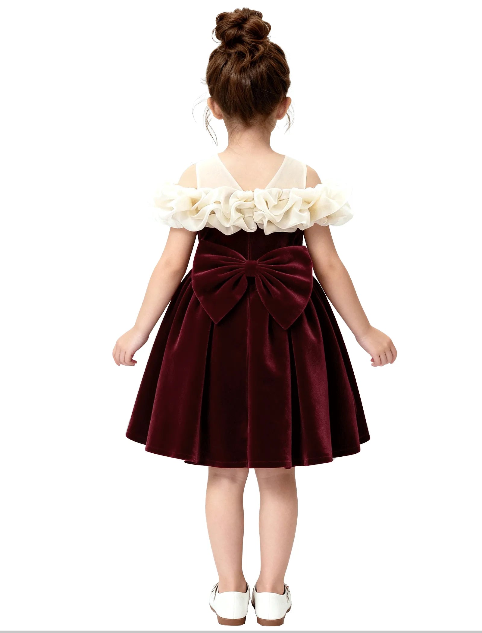 Unique Pageant Velvet Dress for Little Girls