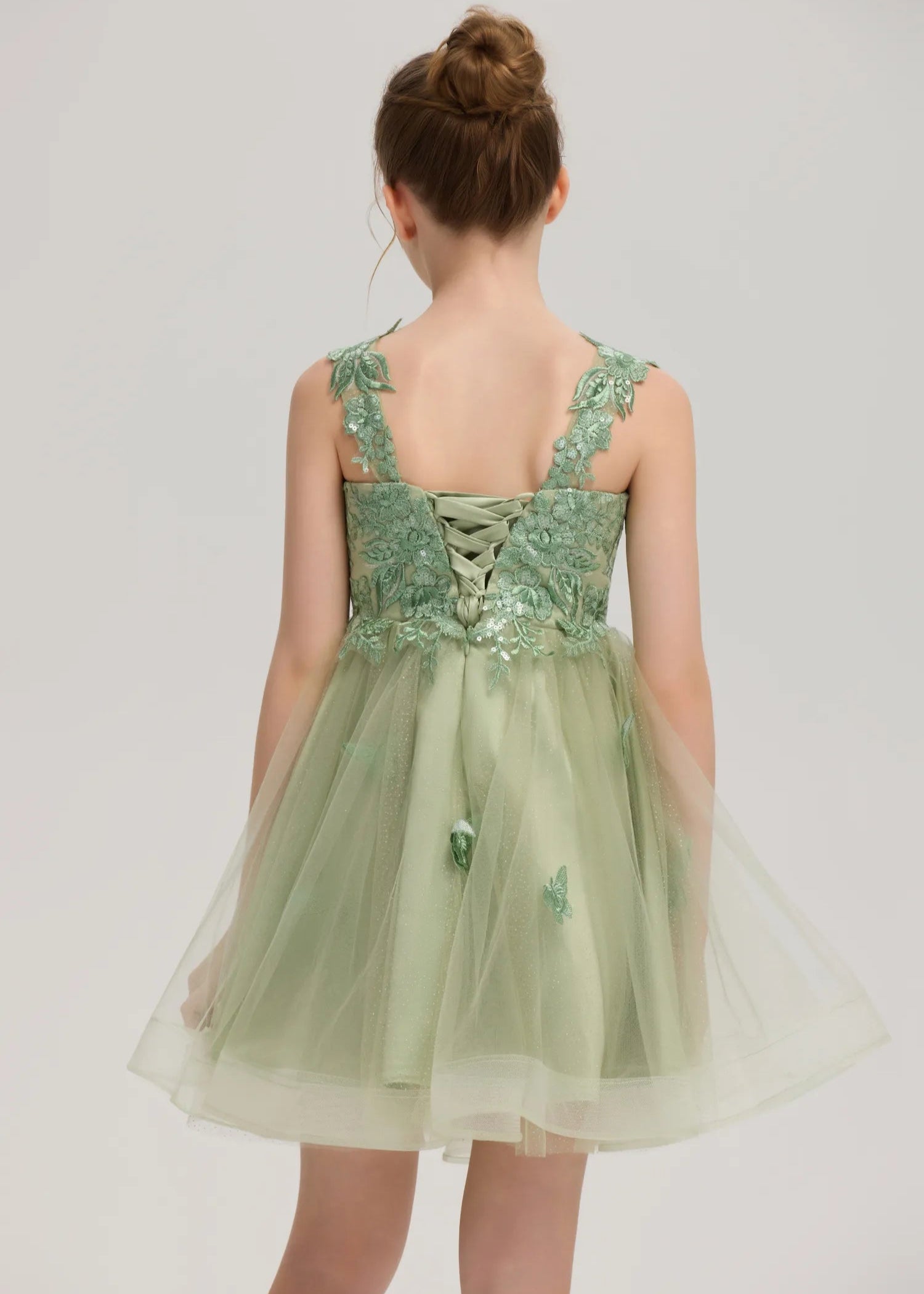 Appliqué Tulle Dress