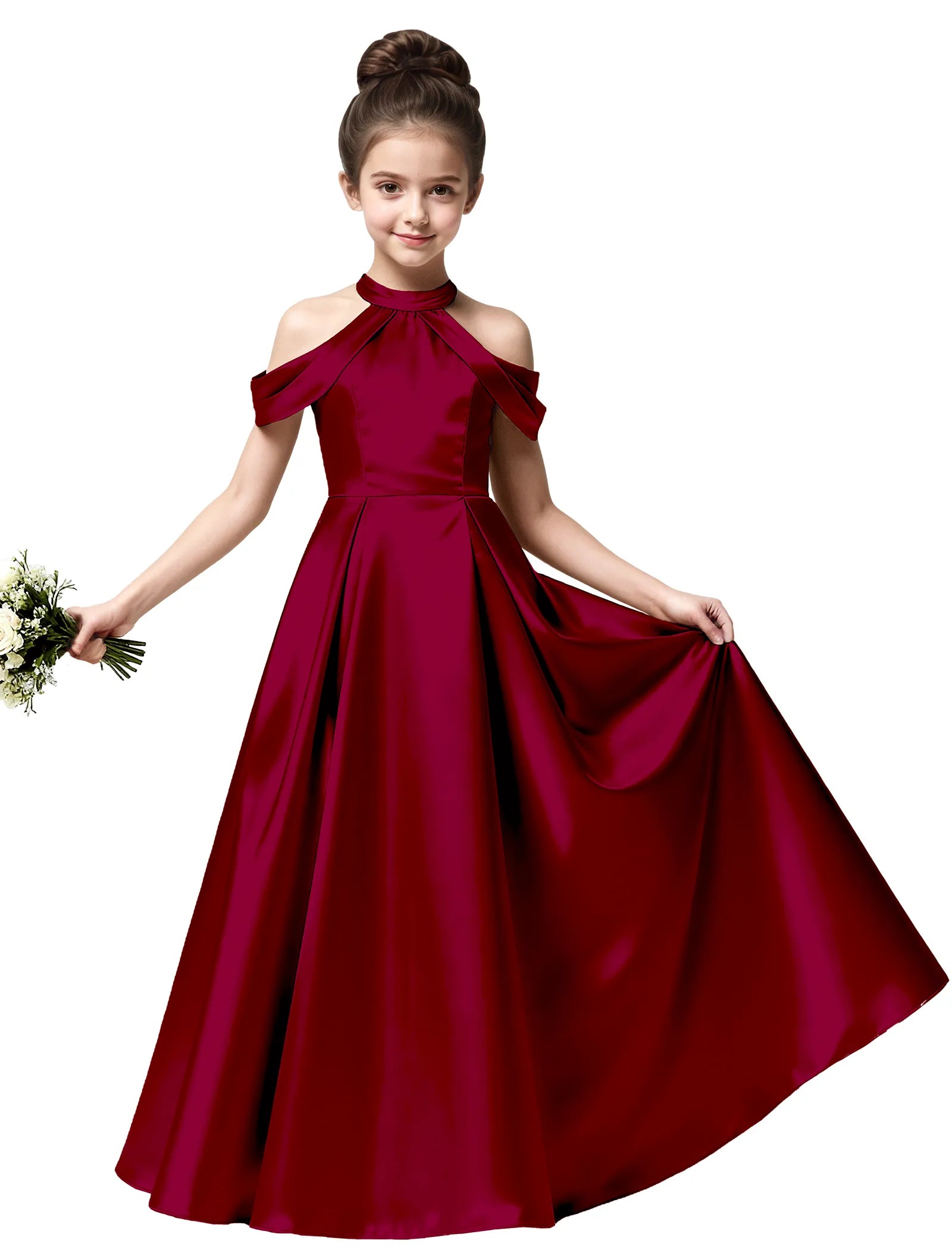 Vestido de princesa sin mangas de encaje