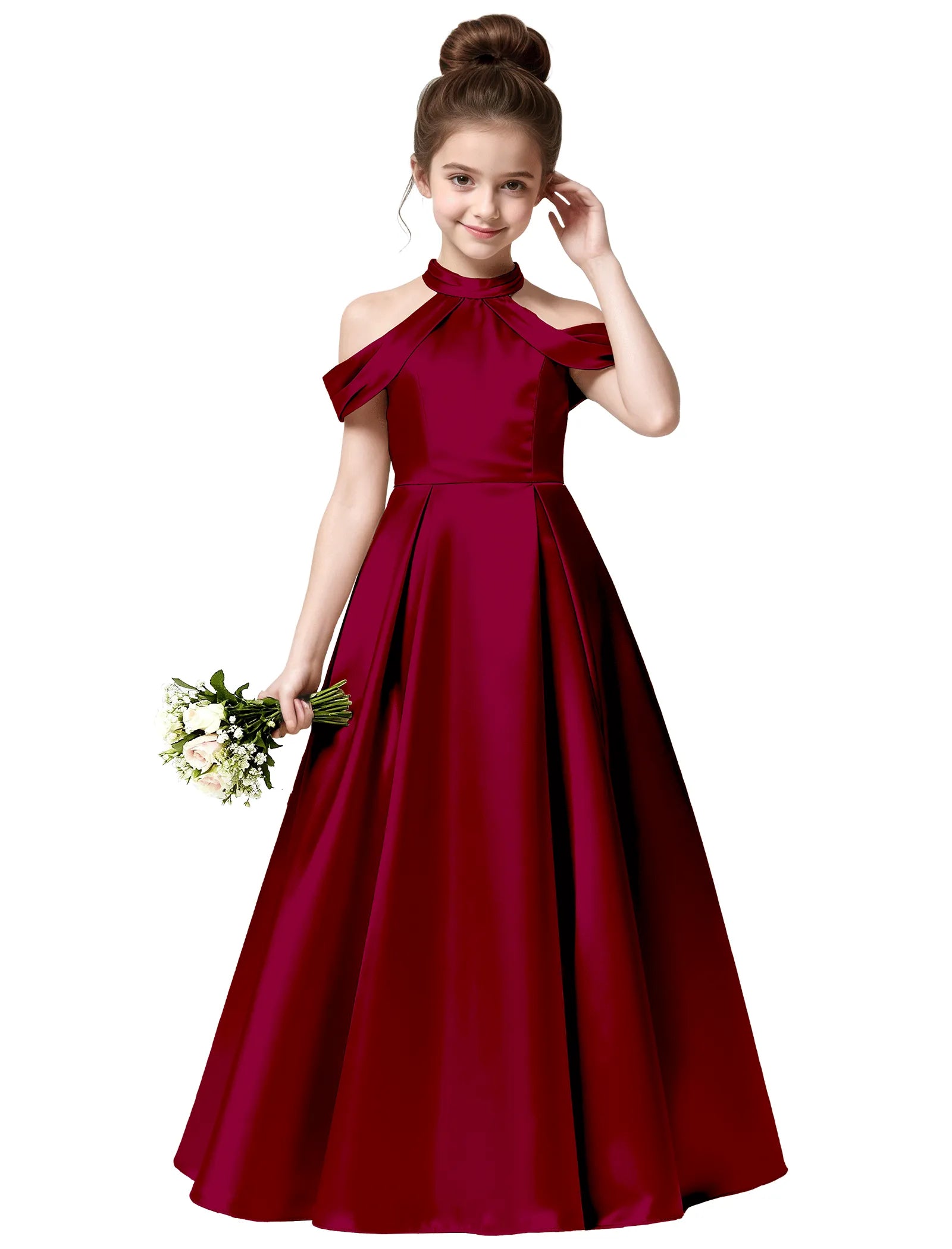 Vestido de princesa sin mangas de encaje