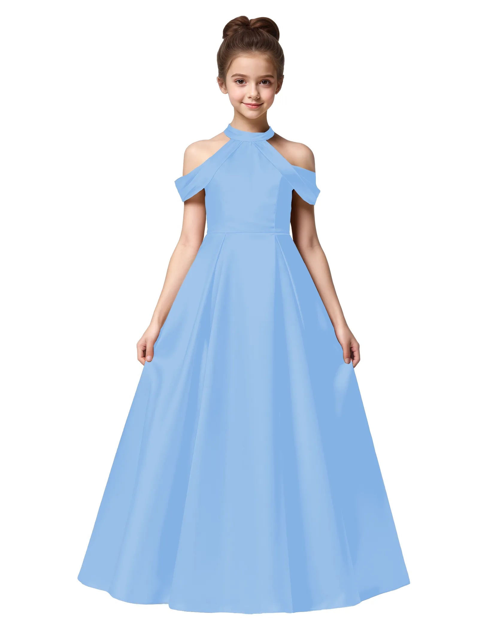 Vestido de princesa sin mangas de encaje