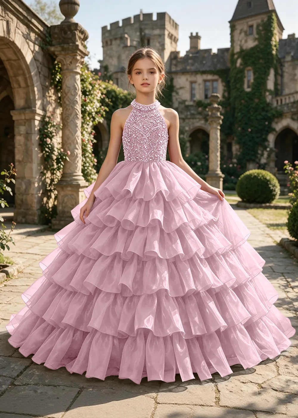 Spitzenkleid mit schulterfreiem Design