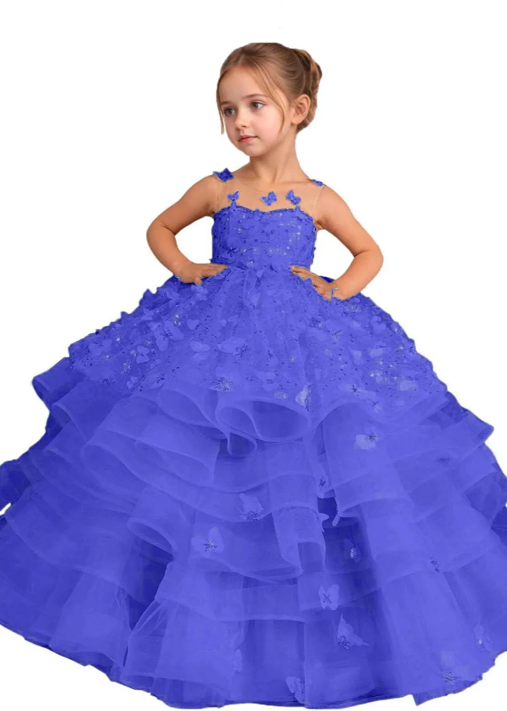 Elora Butterfly Dream Tulle Gown for Girls