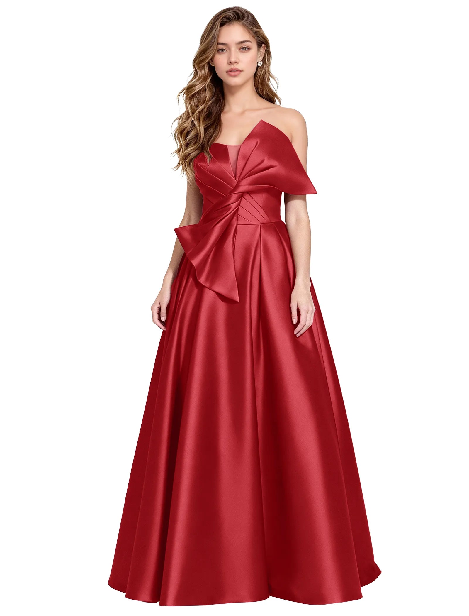 Elegant A Line Evening Gown with Corset Back