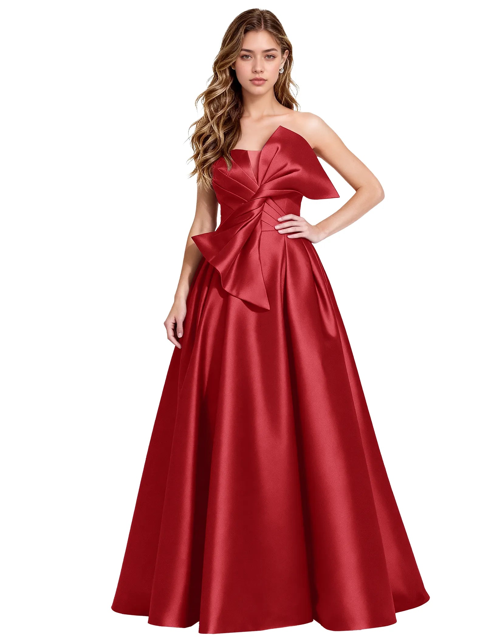 Elegant A Line Evening Gown with Corset Back