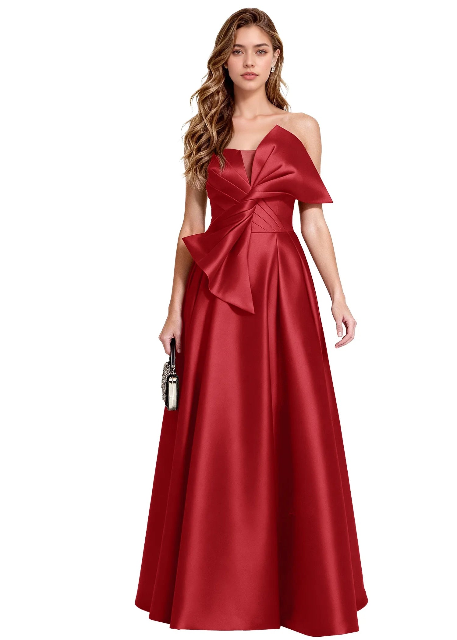 Elegant A Line Evening Gown with Corset Back