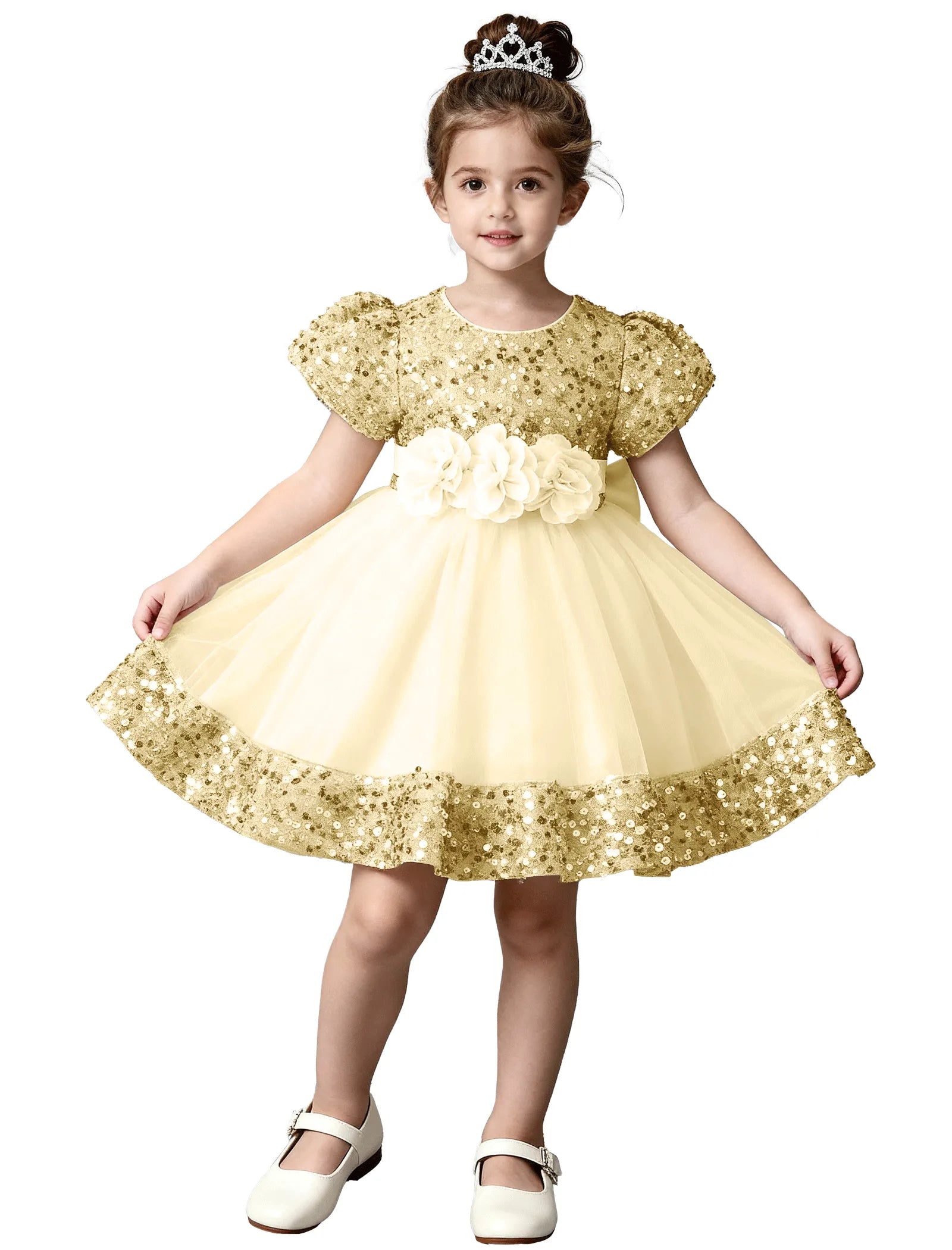 Sparkle Princess Tulle Flower Girl Dress