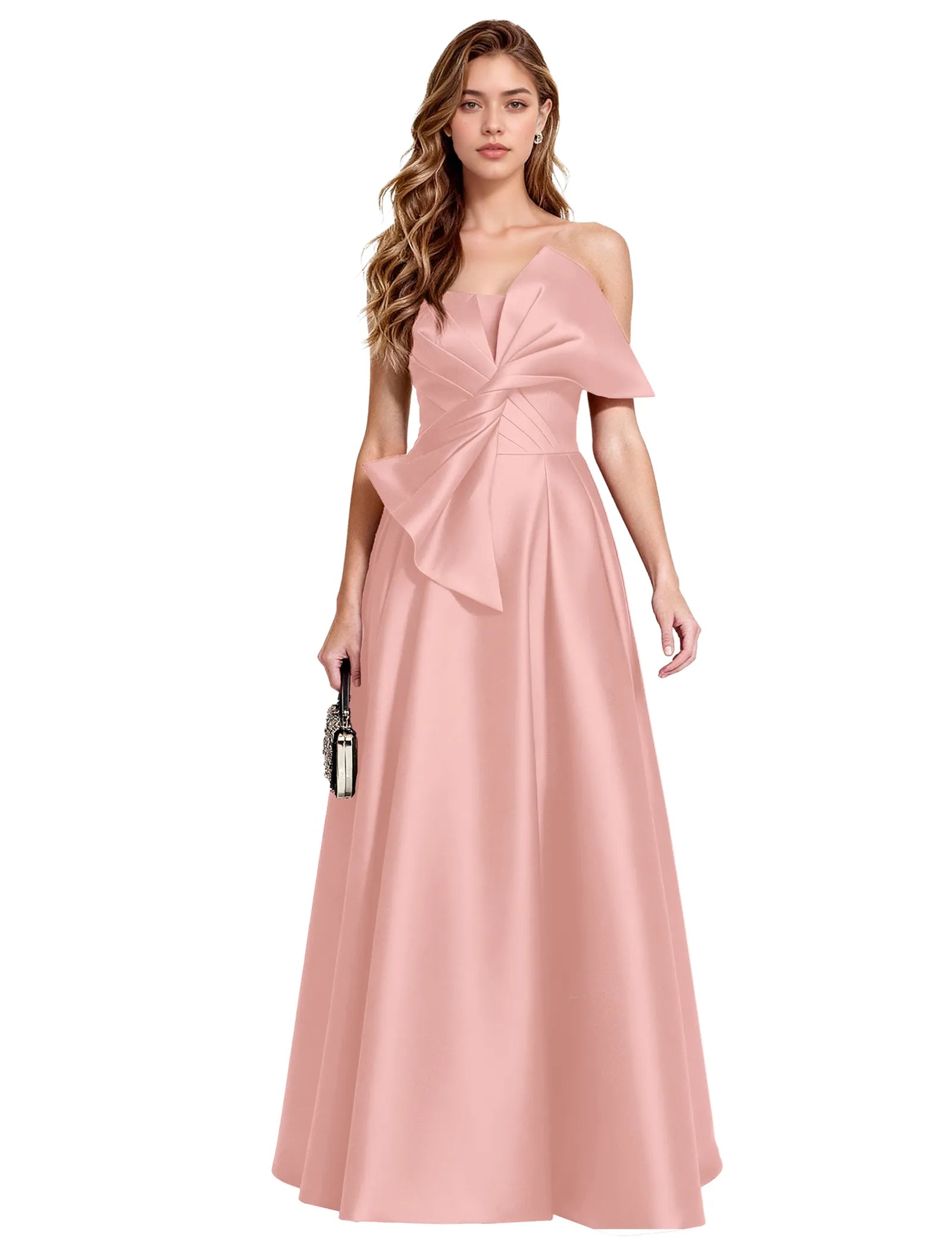 Elegant A Line Evening Gown with Corset Back