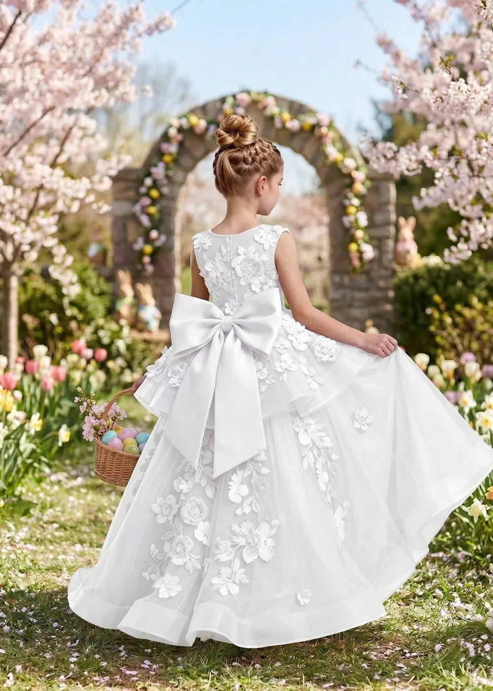 Spitzenkleid mit schulterfreiem Design