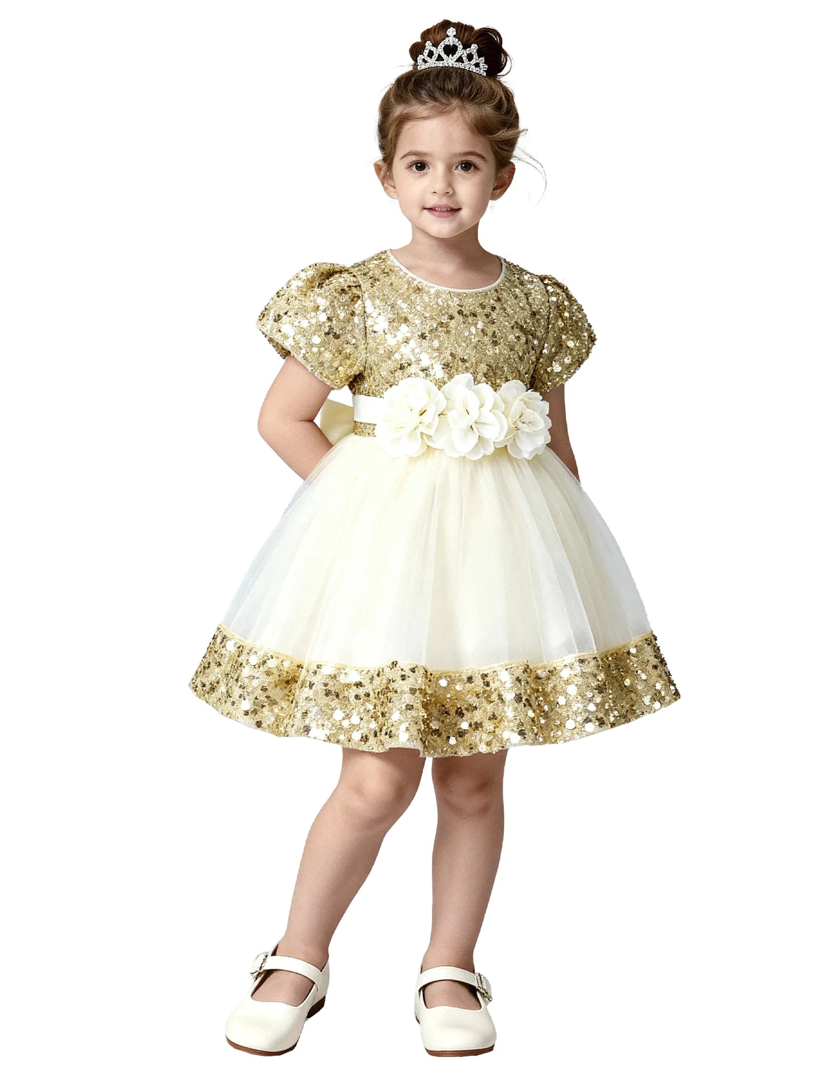 Sparkle Princess Tulle Flower Girl Dress