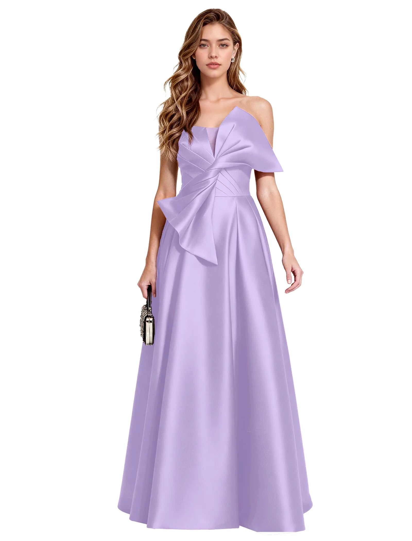 Elegant A Line Evening Gown with Corset Back