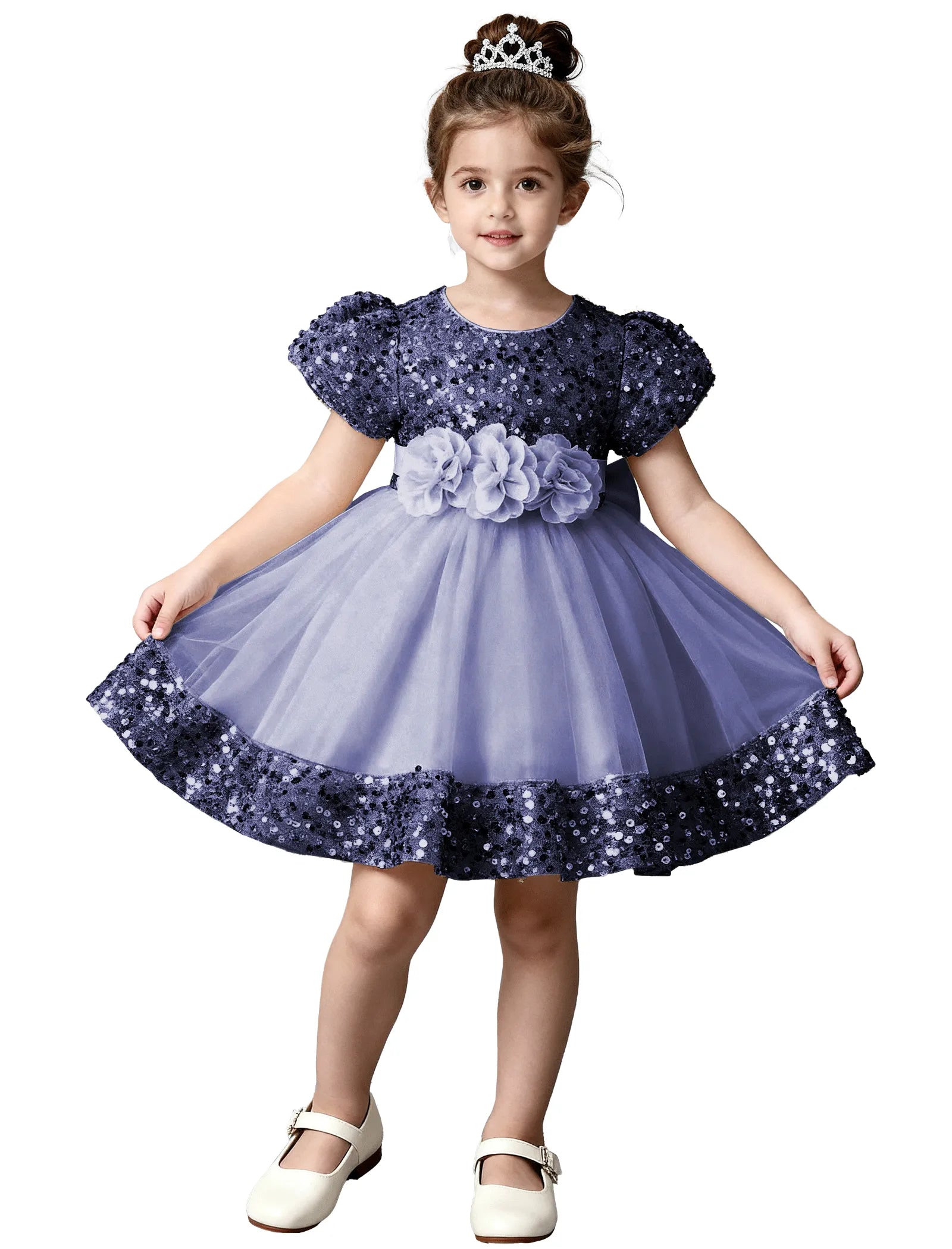 Sparkle Princess Tulle Flower Girl Dress