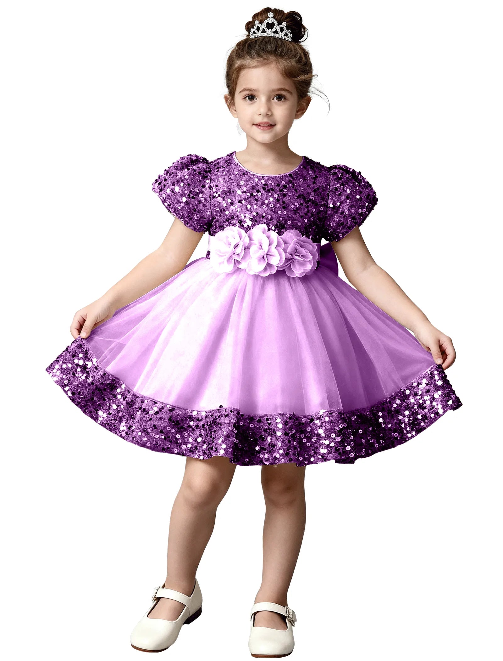 Sparkle Princess Tulle Flower Girl Dress