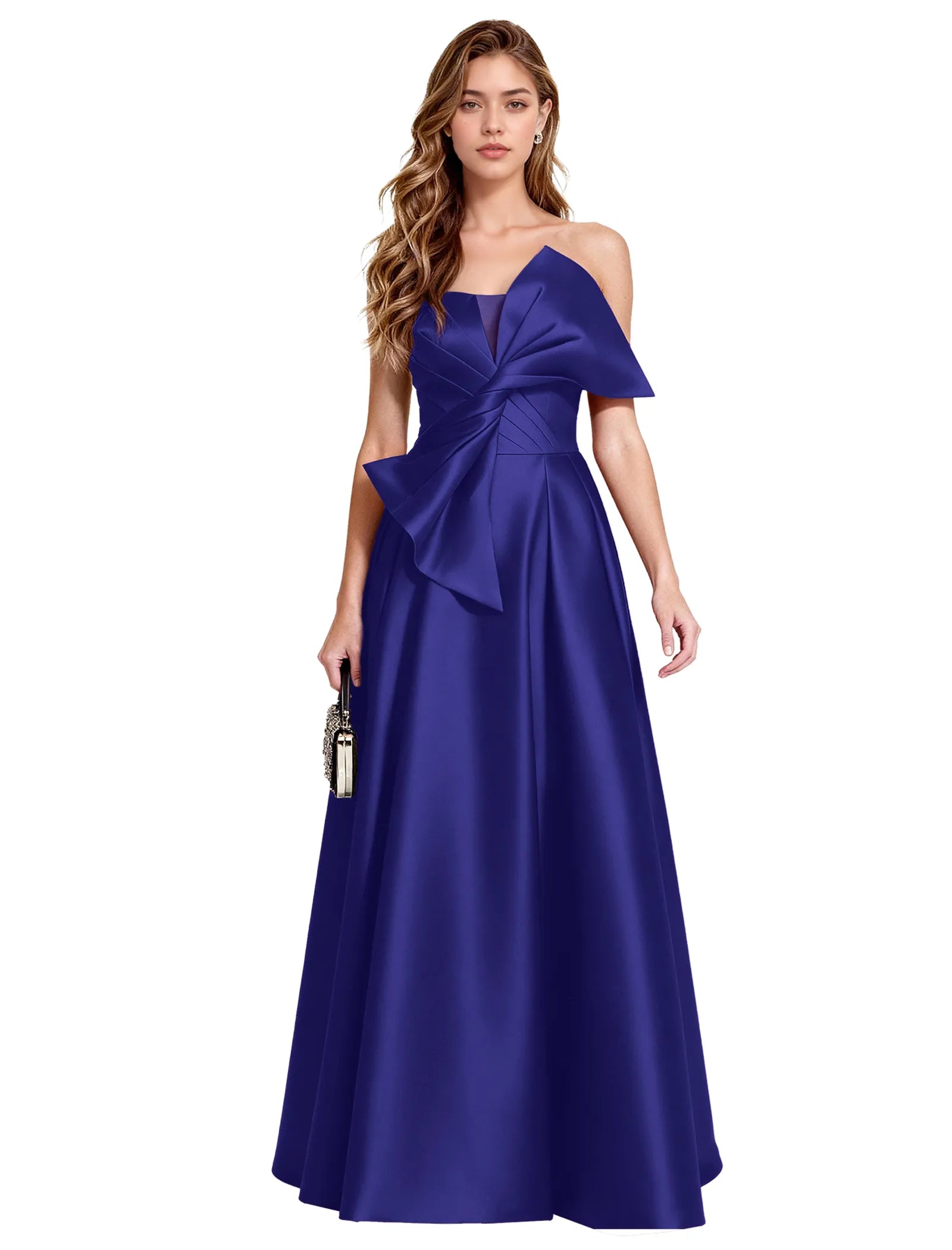 Elegant A Line Evening Gown with Corset Back