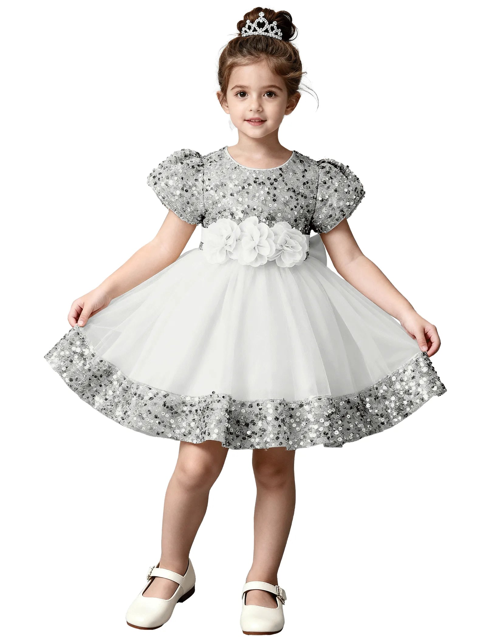 Sparkle Princess Tulle Flower Girl Dress