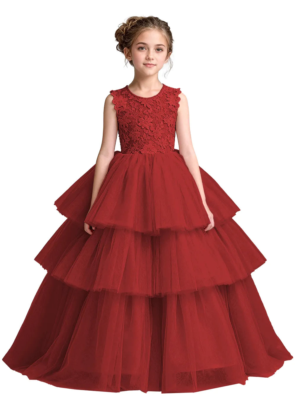 Enchanted Garden Tiered Princess Dress