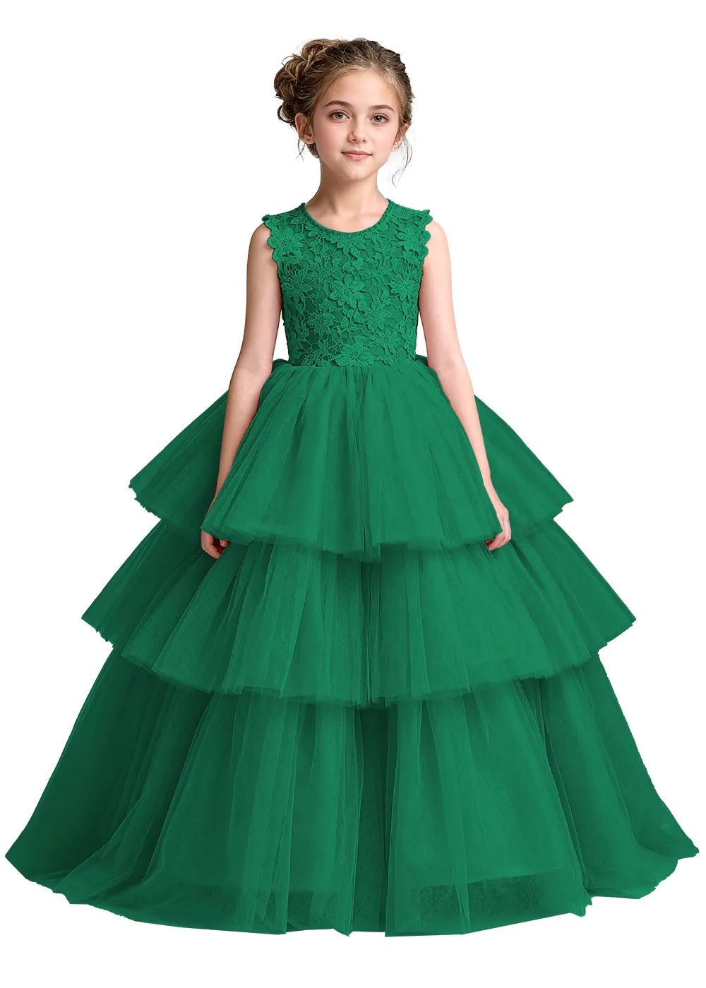 Enchanted Garden Tiered Princess Dress