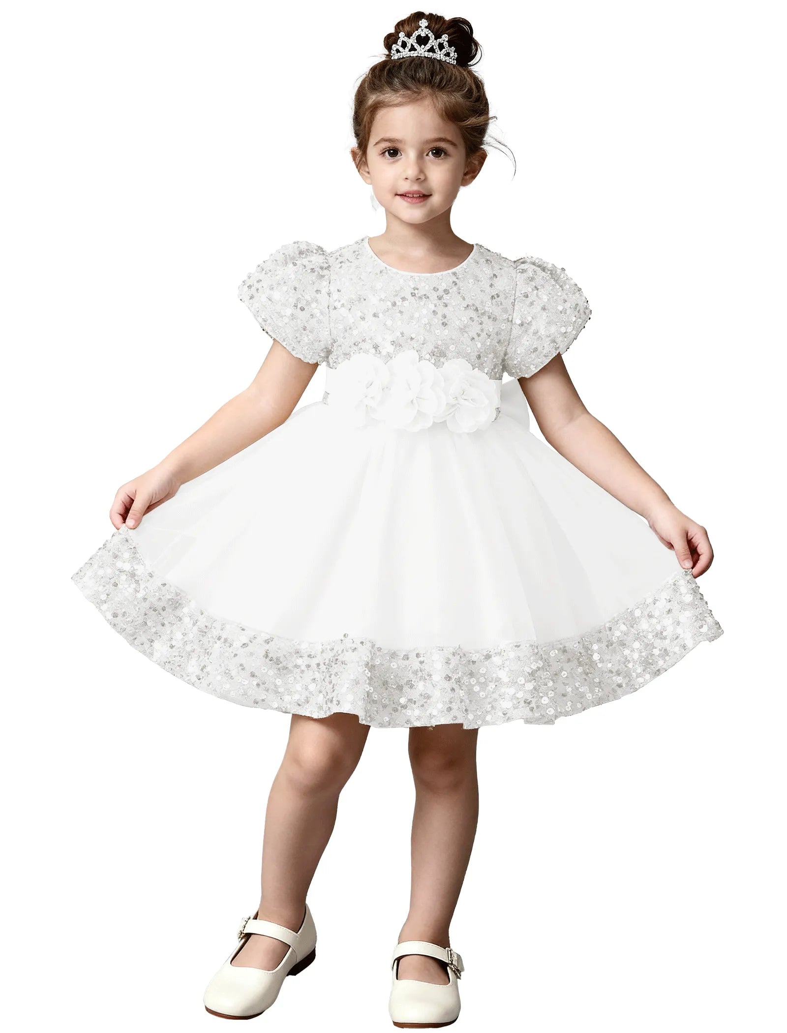 Sparkle Princess Tulle Flower Girl Dress