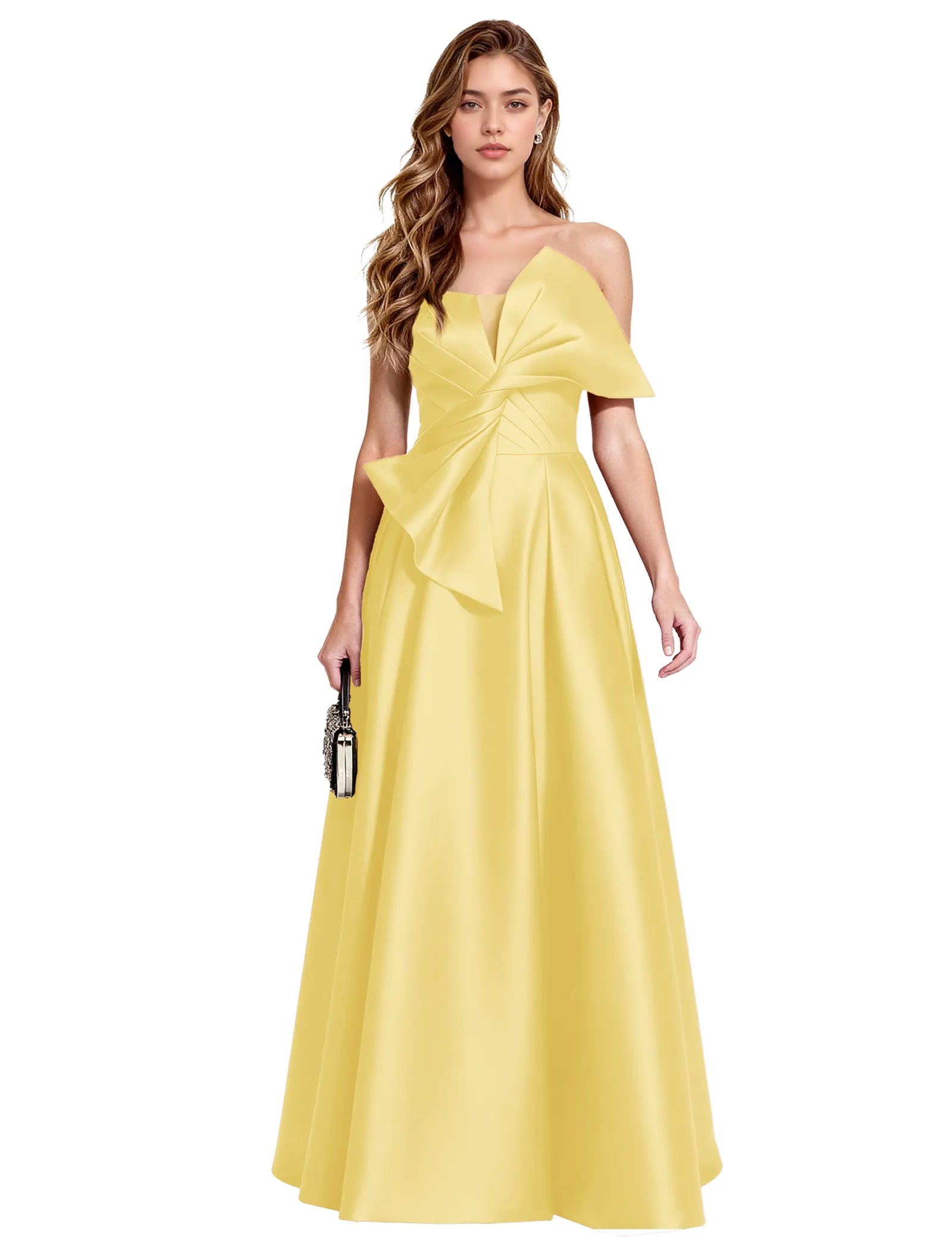 Elegant A Line Evening Gown with Corset Back