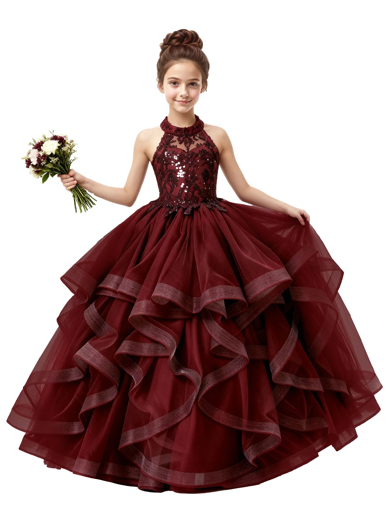 Spitzenkleid mit schulterfreiem Design
