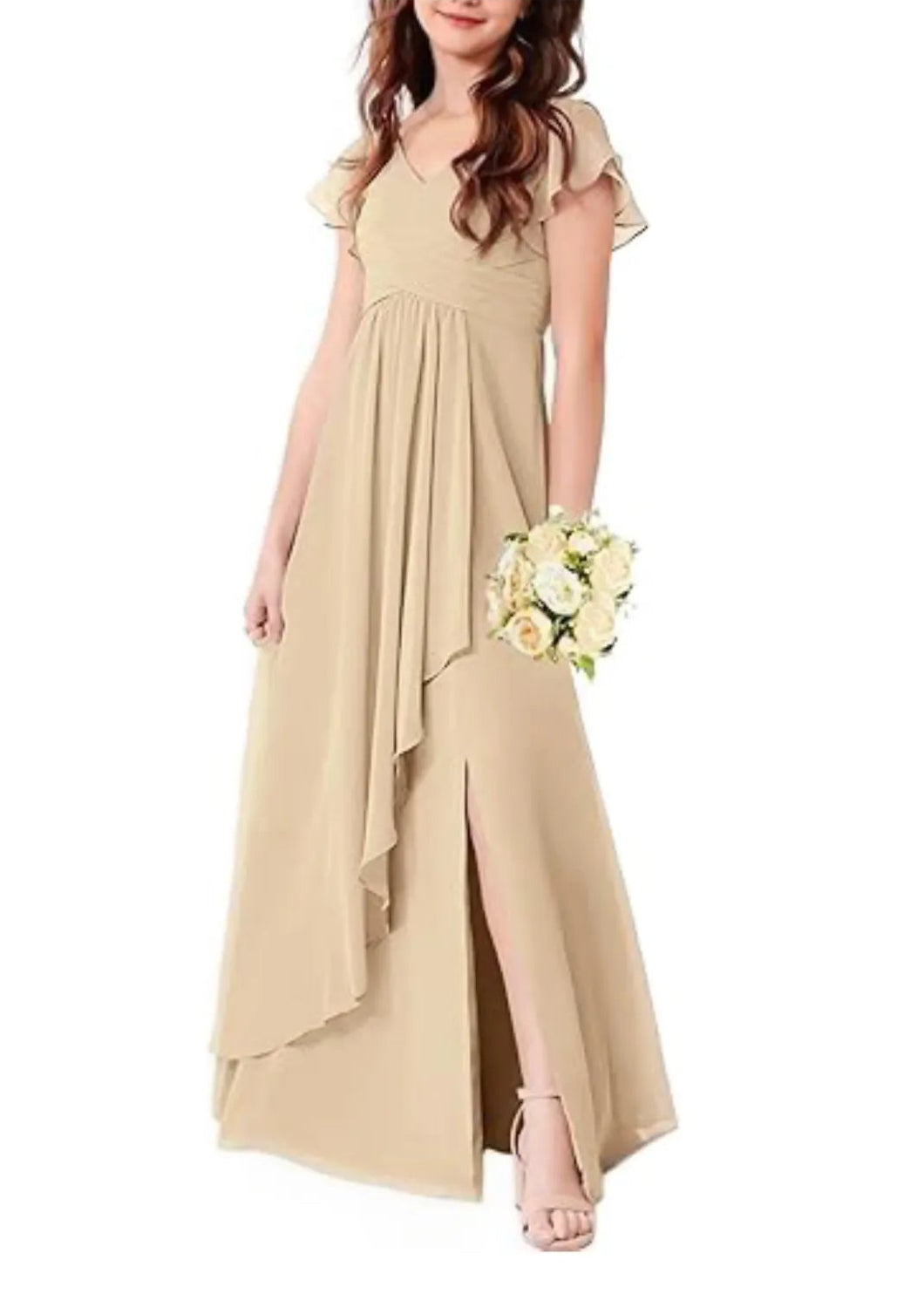 Grecian Junior Bridesmaid Dress
