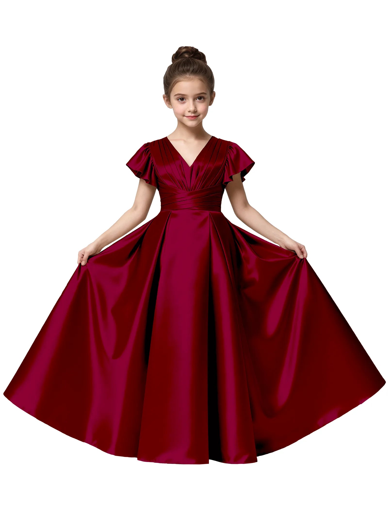 Vestido de princesa sin mangas de encaje