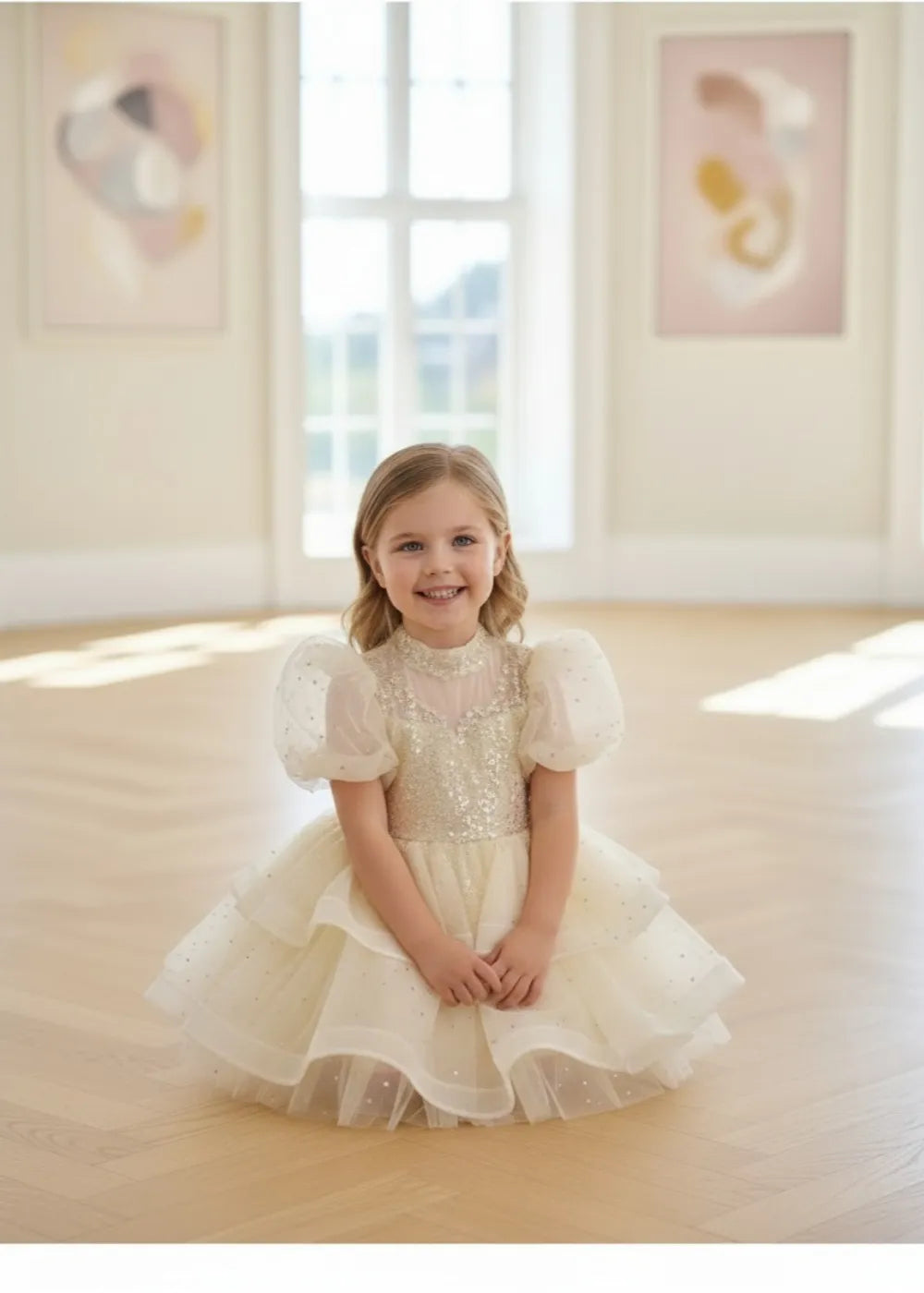 Little Princess Bubble Skirt Tea Party Dress