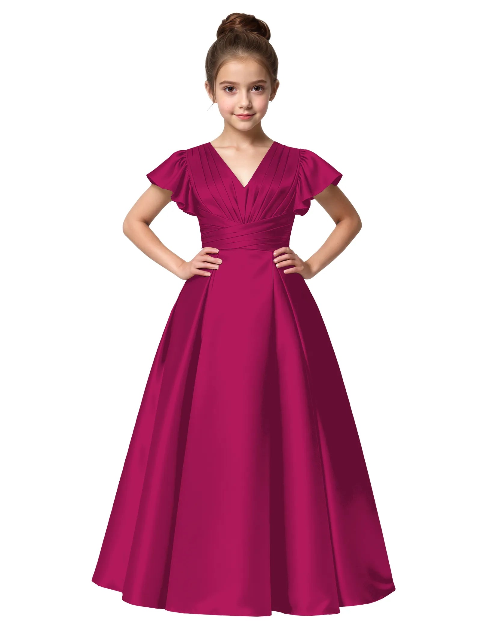 Vestido de princesa sin mangas de encaje