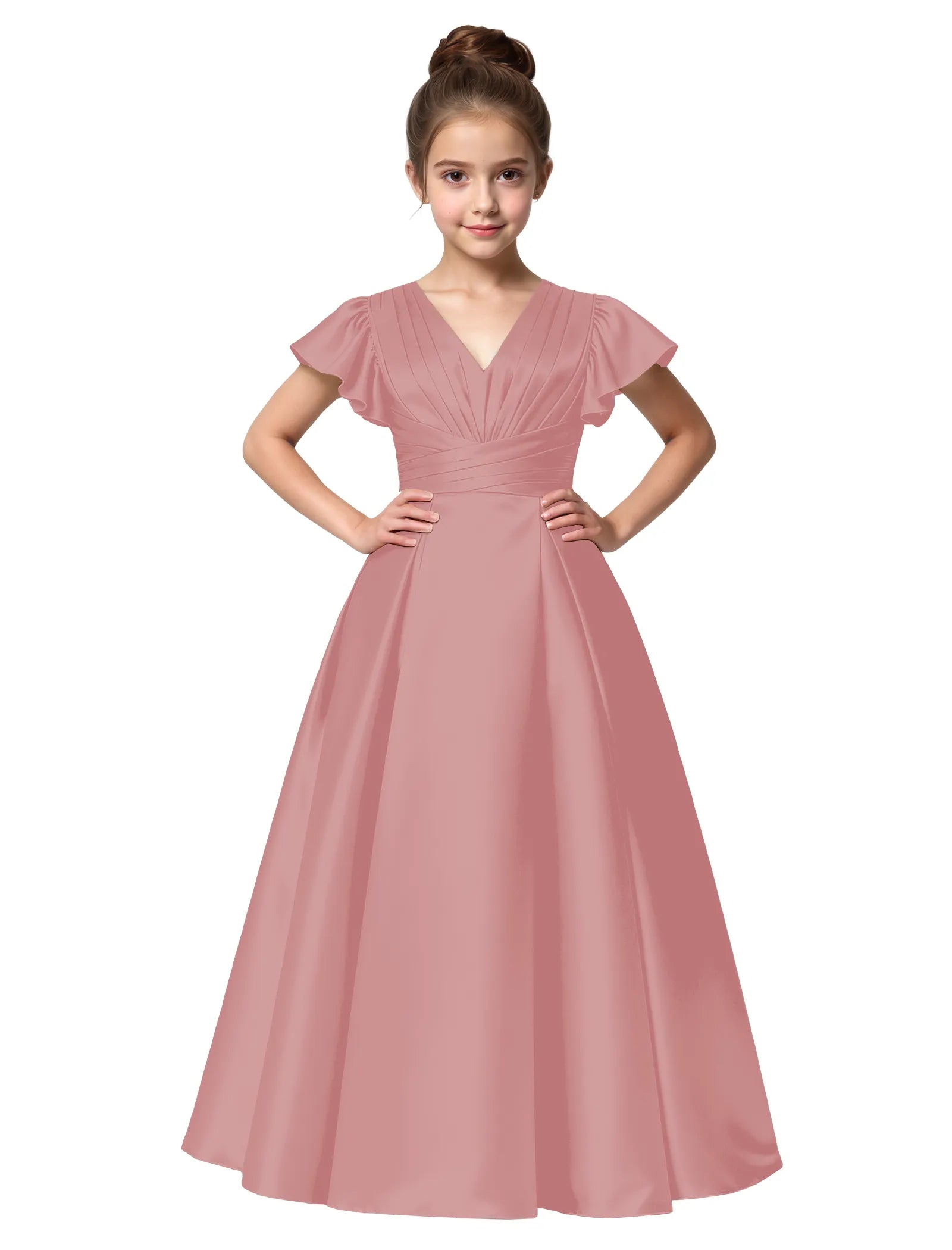 Vestido de princesa sin mangas de encaje