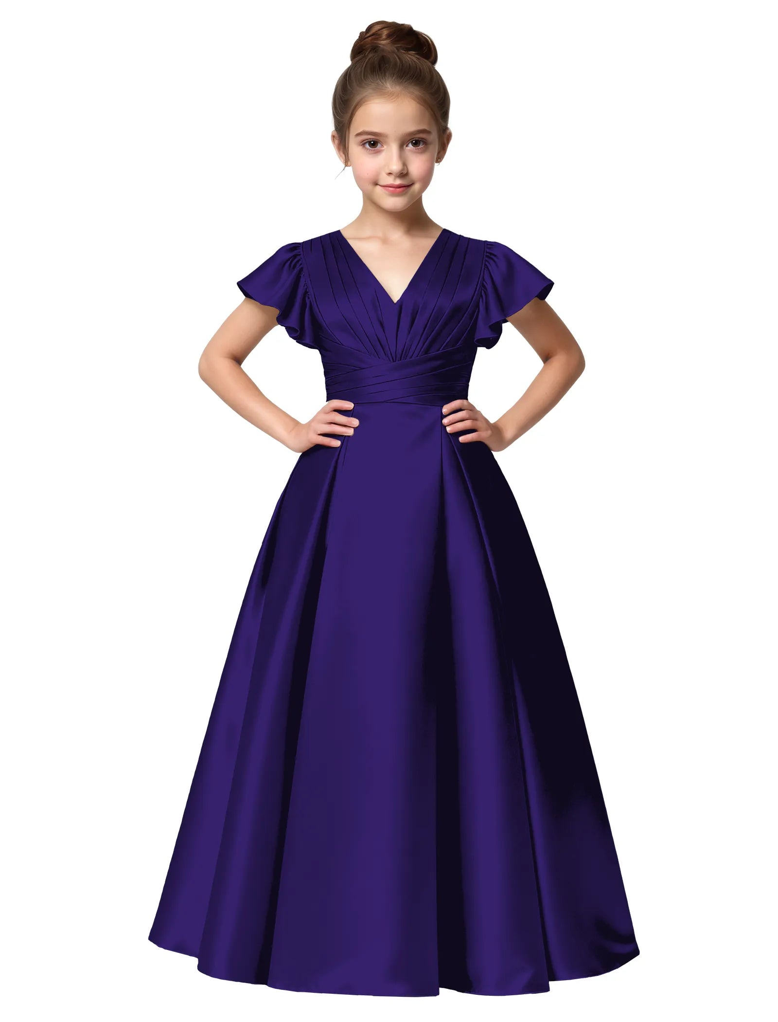 Vestido de princesa sin mangas de encaje