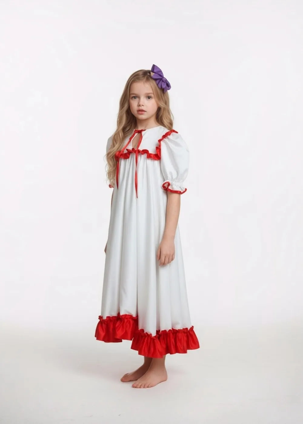 White Christmas Pajama Dress