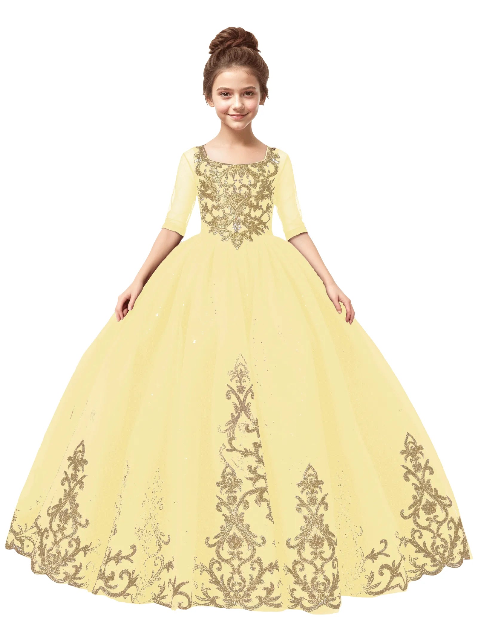 Luxury Princess Flower Girl Dress