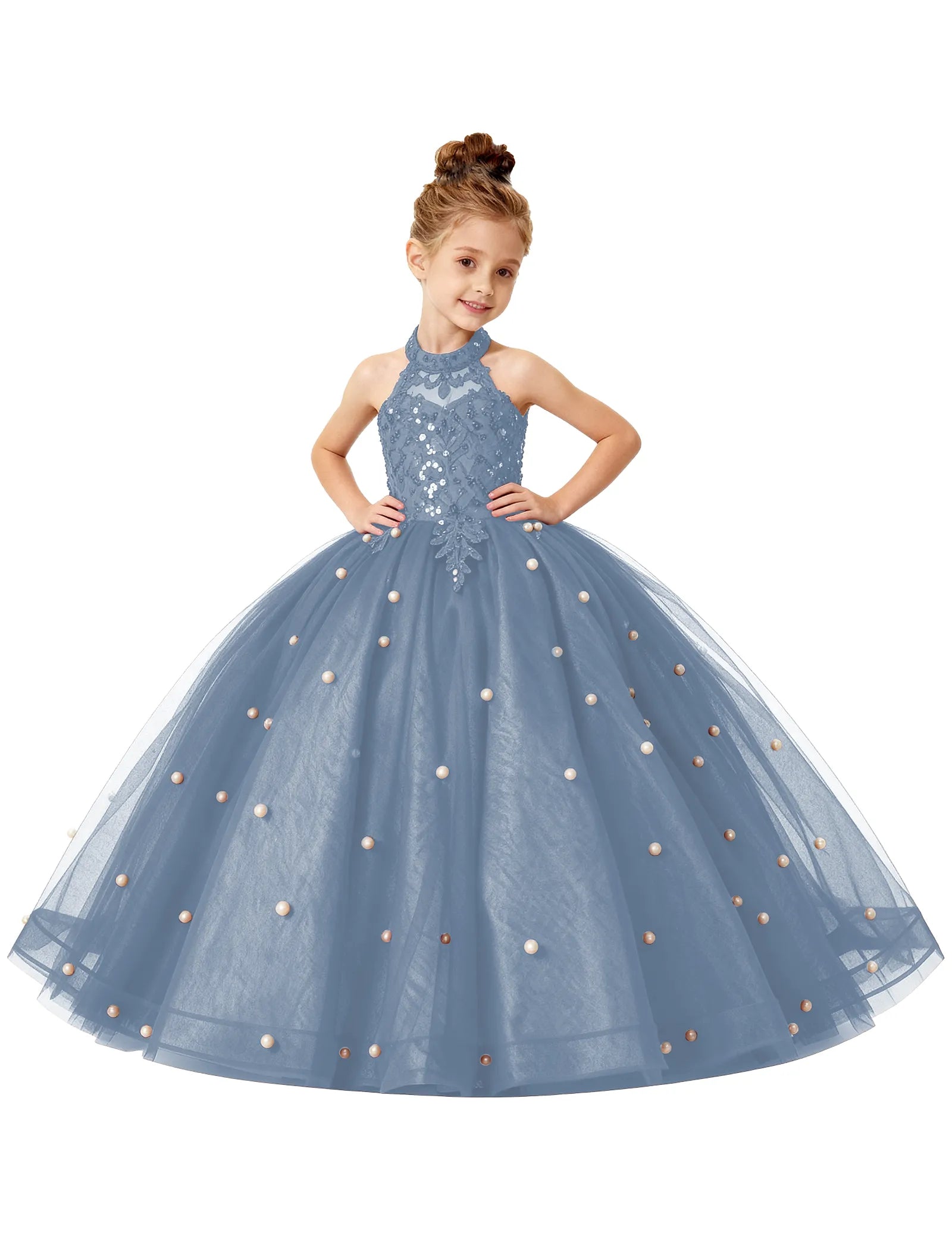 Spitzenkleid mit schulterfreiem Design