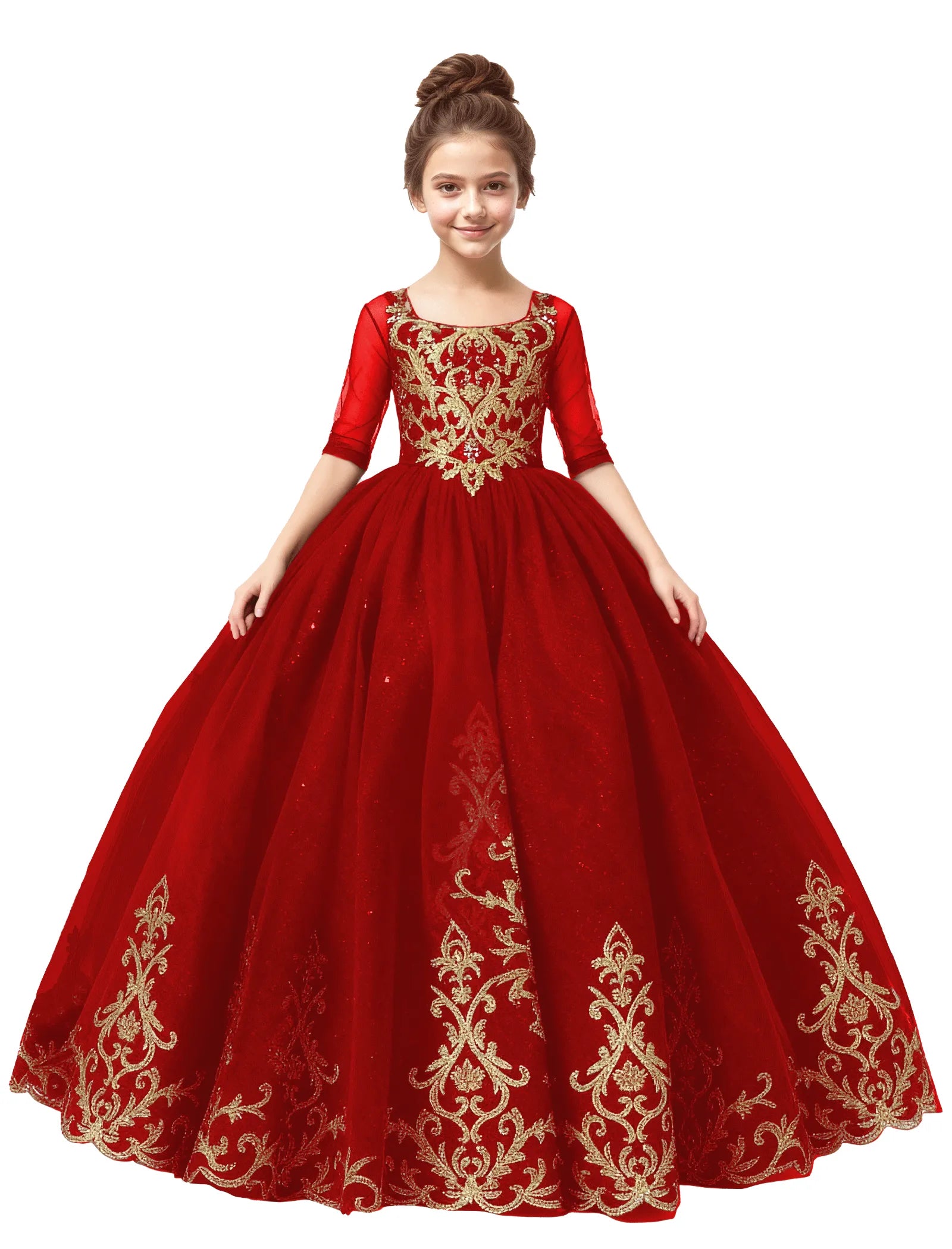 Luxury Princess Flower Girl Dress