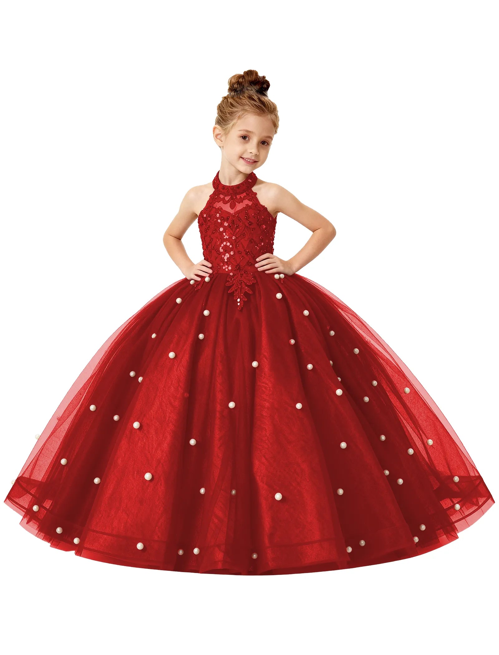 Spitzenkleid mit schulterfreiem Design