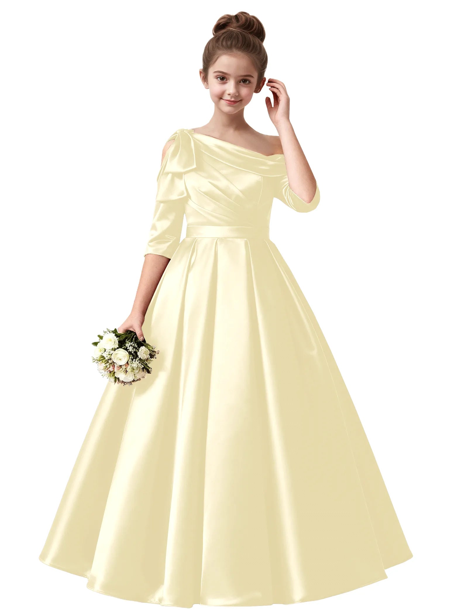 Vestido de princesa sin mangas de encaje