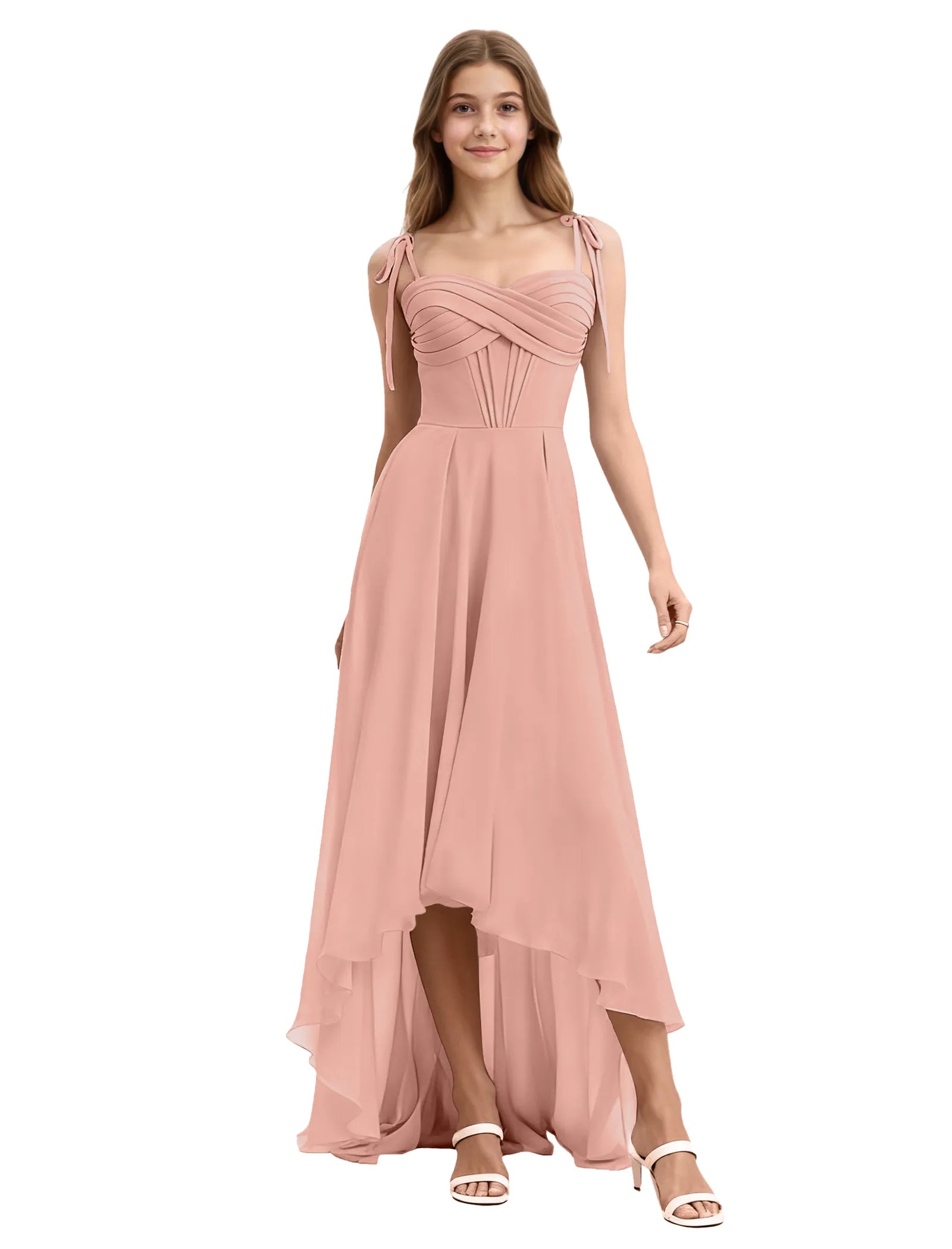 Vestido de princesa sin mangas de encaje