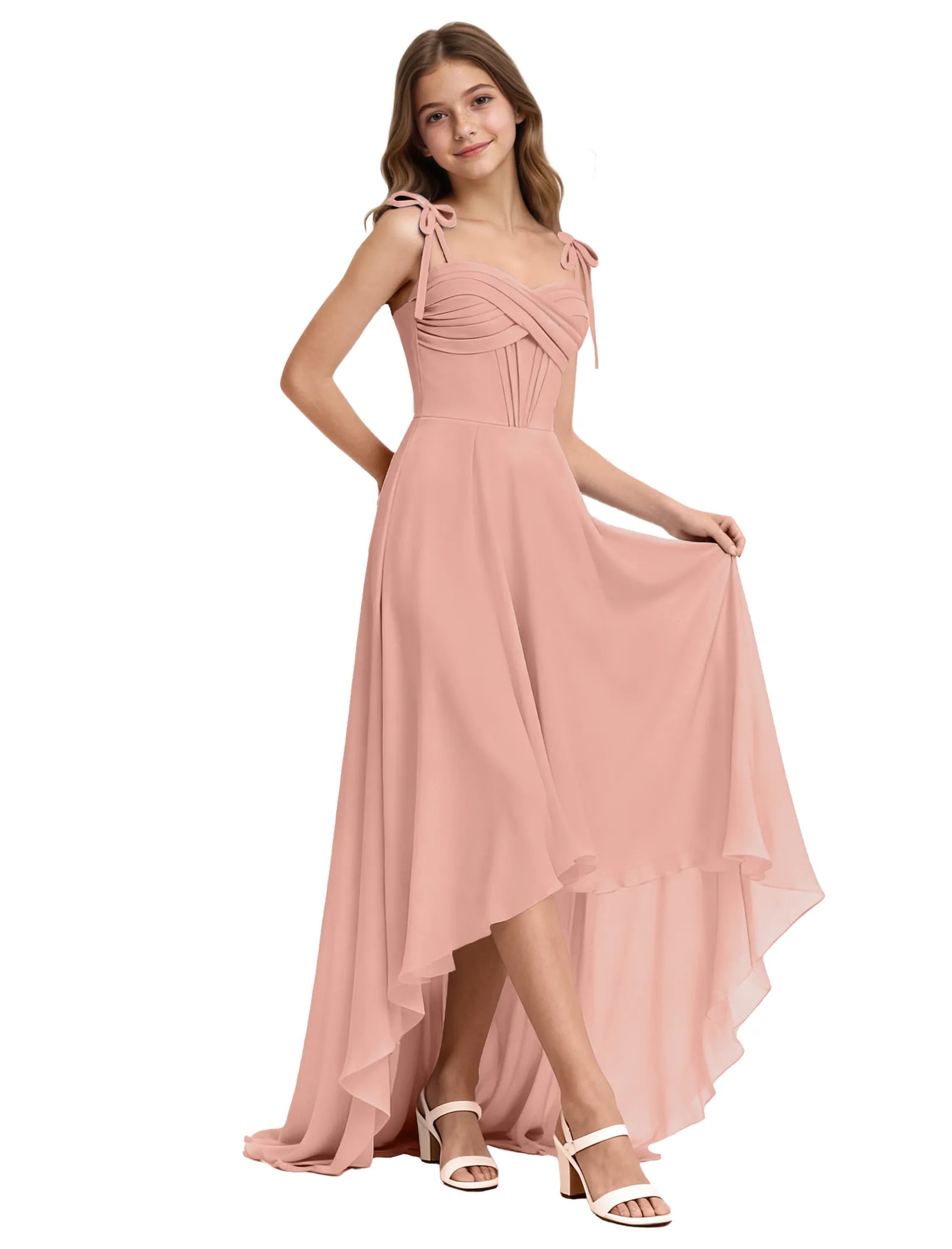 Vestido de princesa sin mangas de encaje