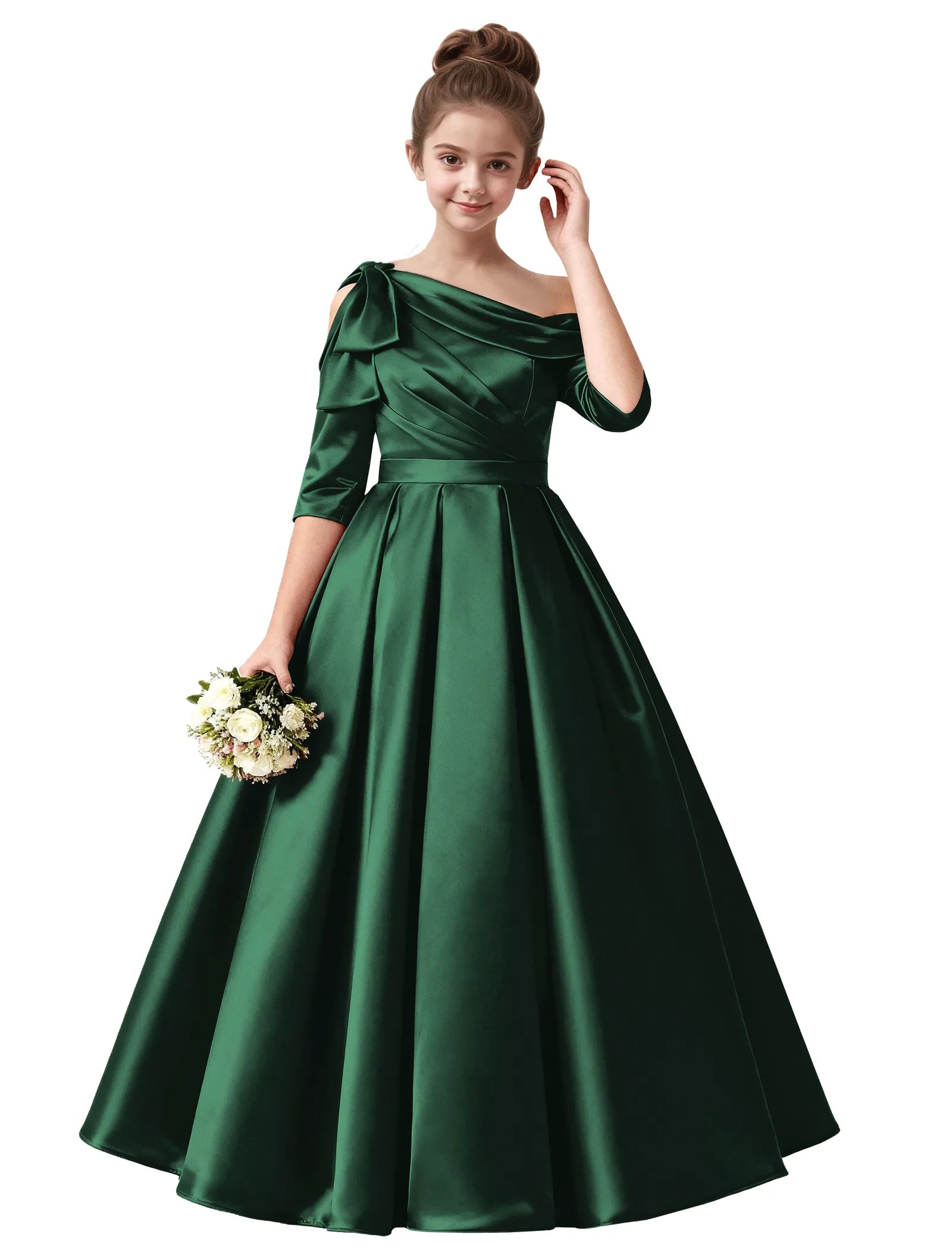 Vestido de princesa sin mangas de encaje