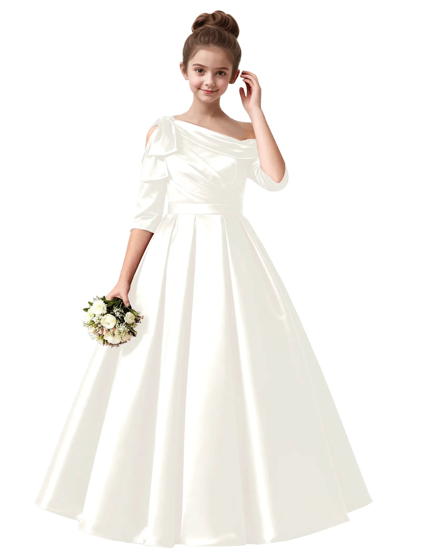 Vestido de princesa sin mangas de encaje