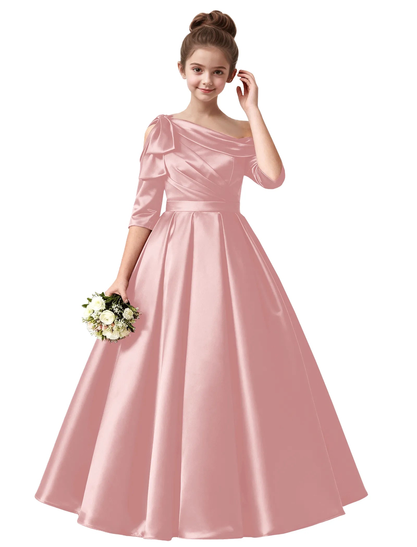 Vestido de princesa sin mangas de encaje