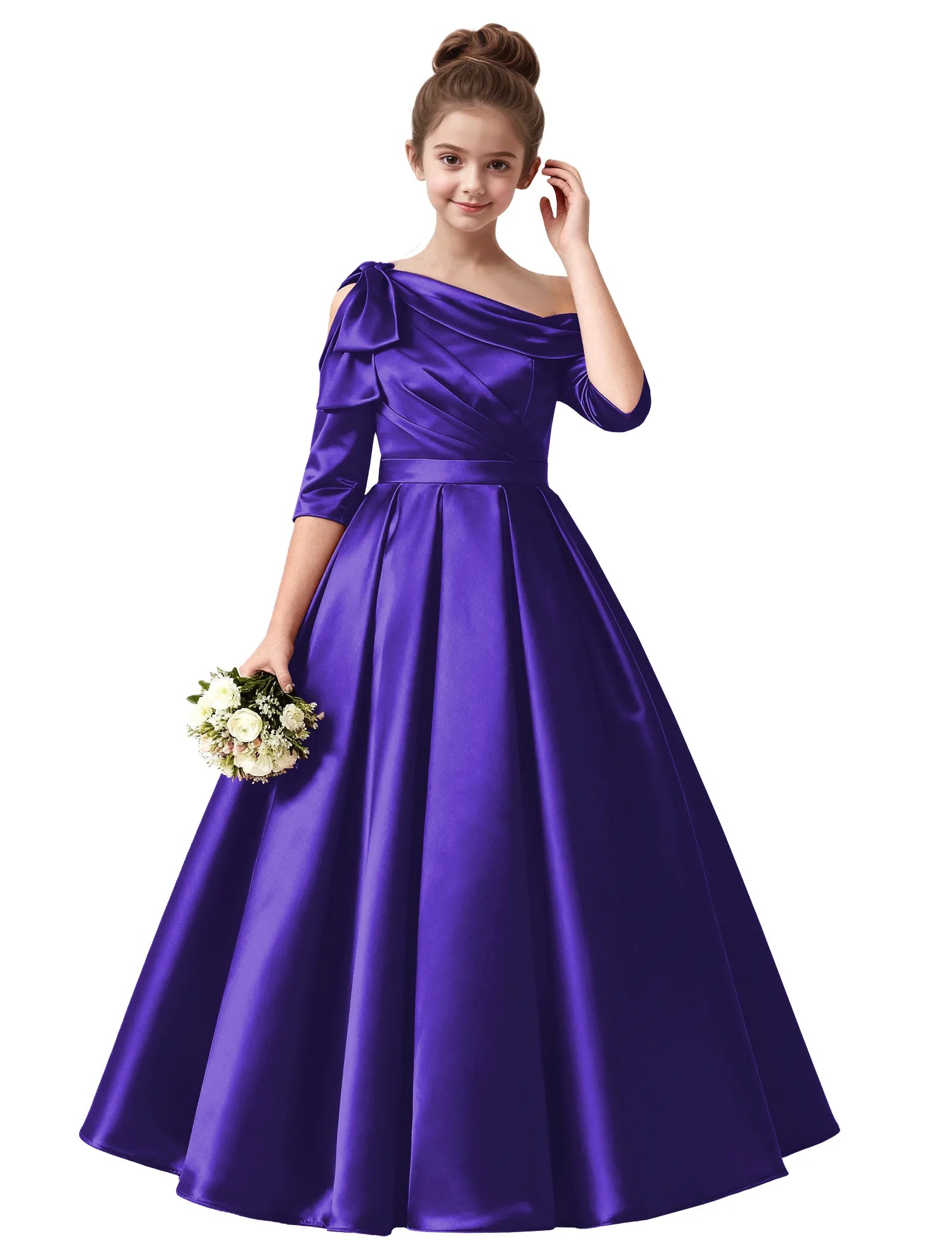 Vestido de princesa sin mangas de encaje