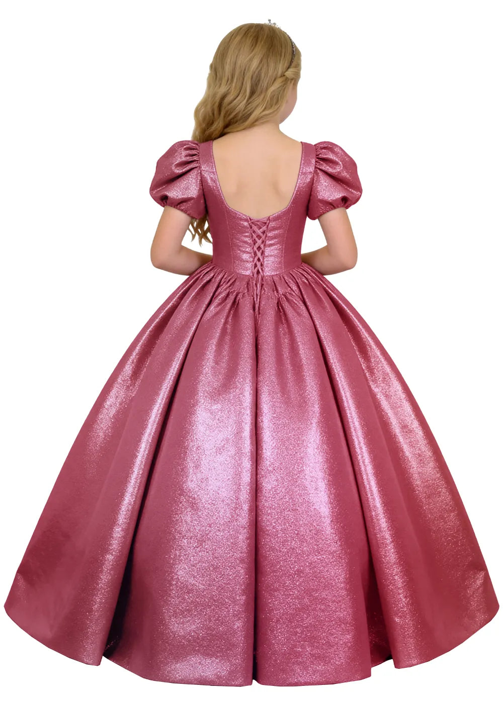 Vestido de princesa sin mangas de encaje