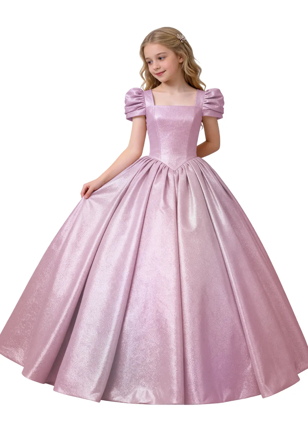 Vestido de princesa sin mangas de encaje