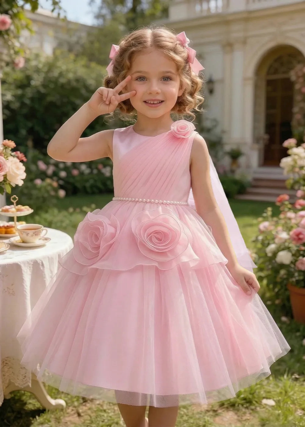Spitzenkleid mit schulterfreiem Design
