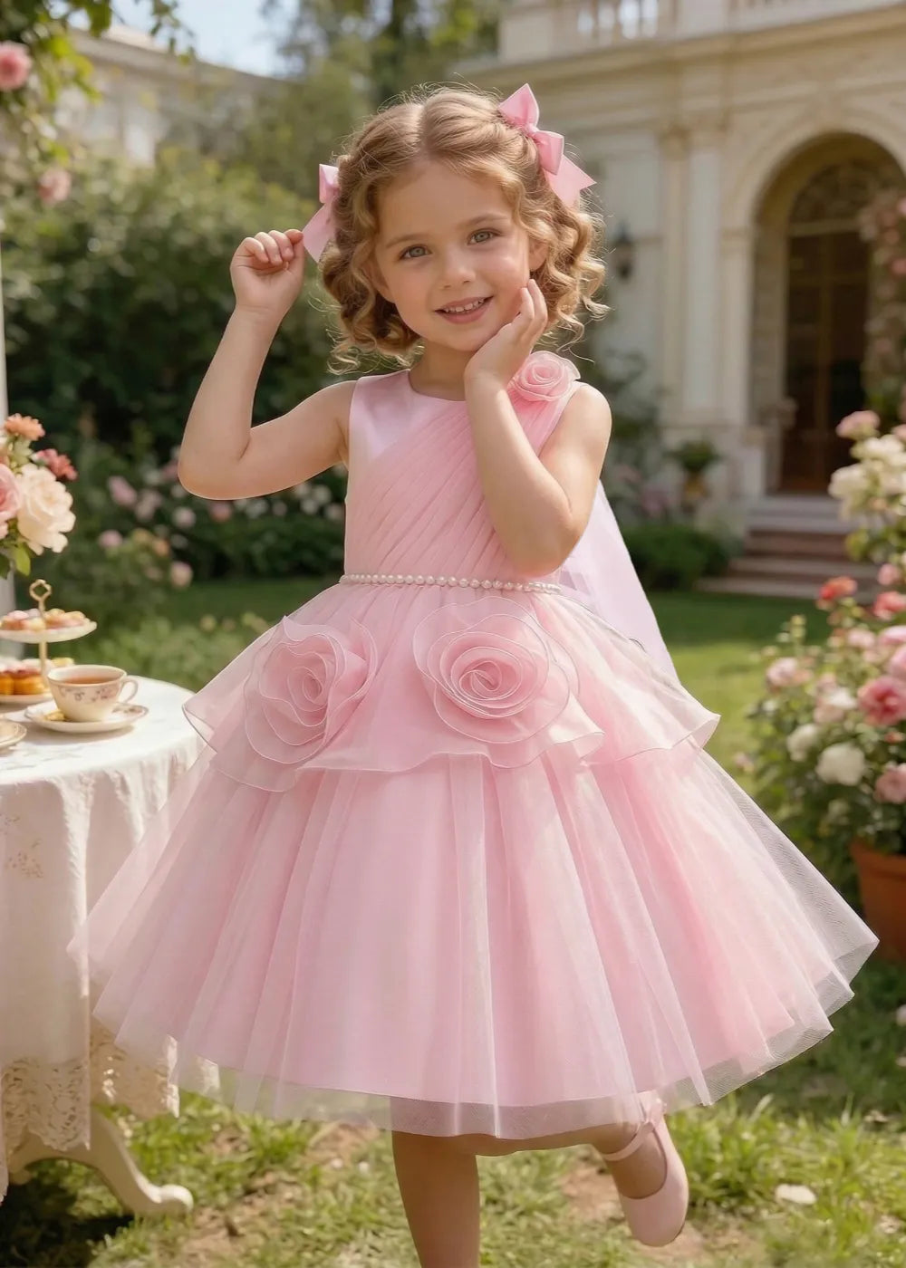 Spitzenkleid mit schulterfreiem Design