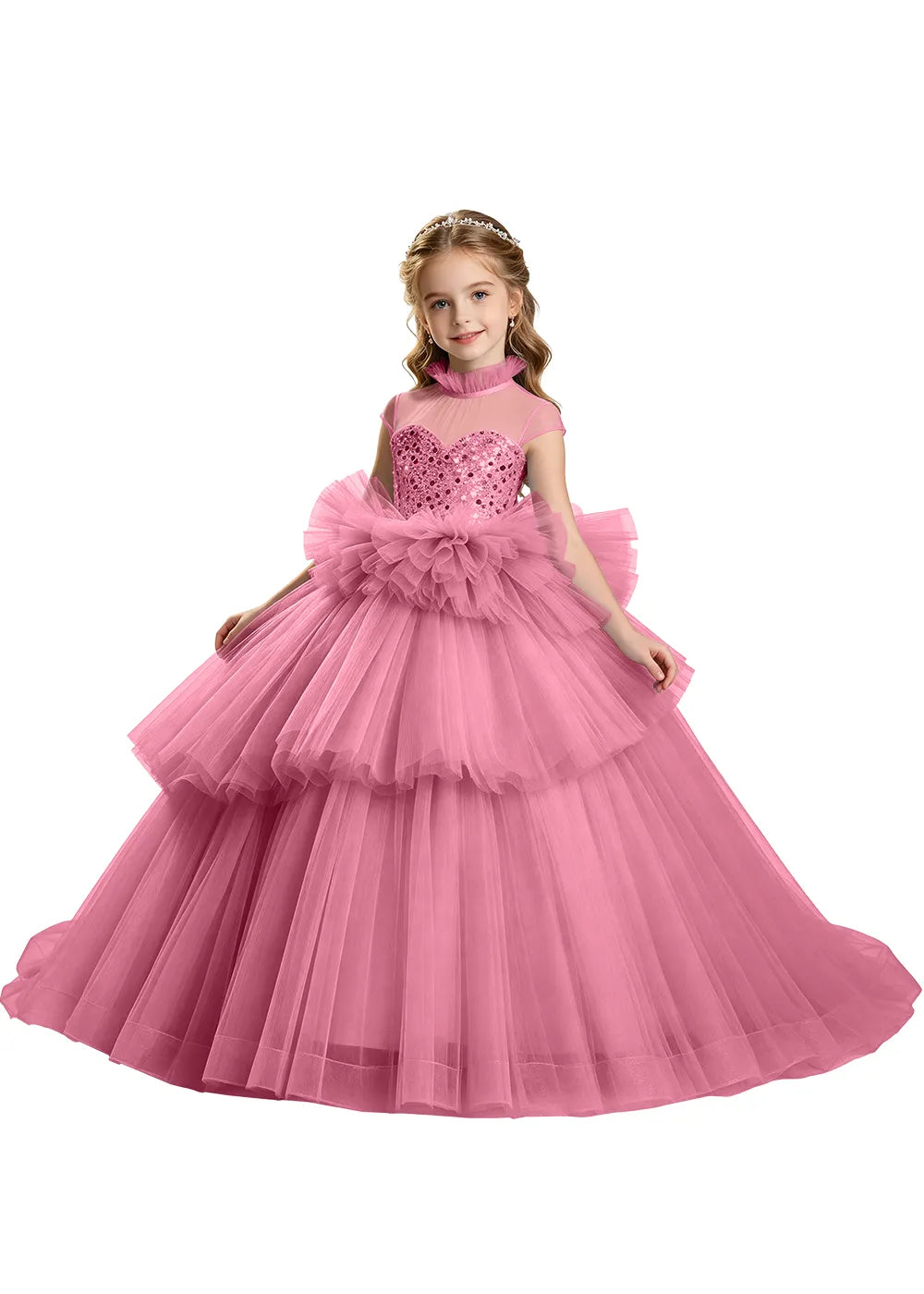 Majestic Cupcake Ruffle Princess Dress