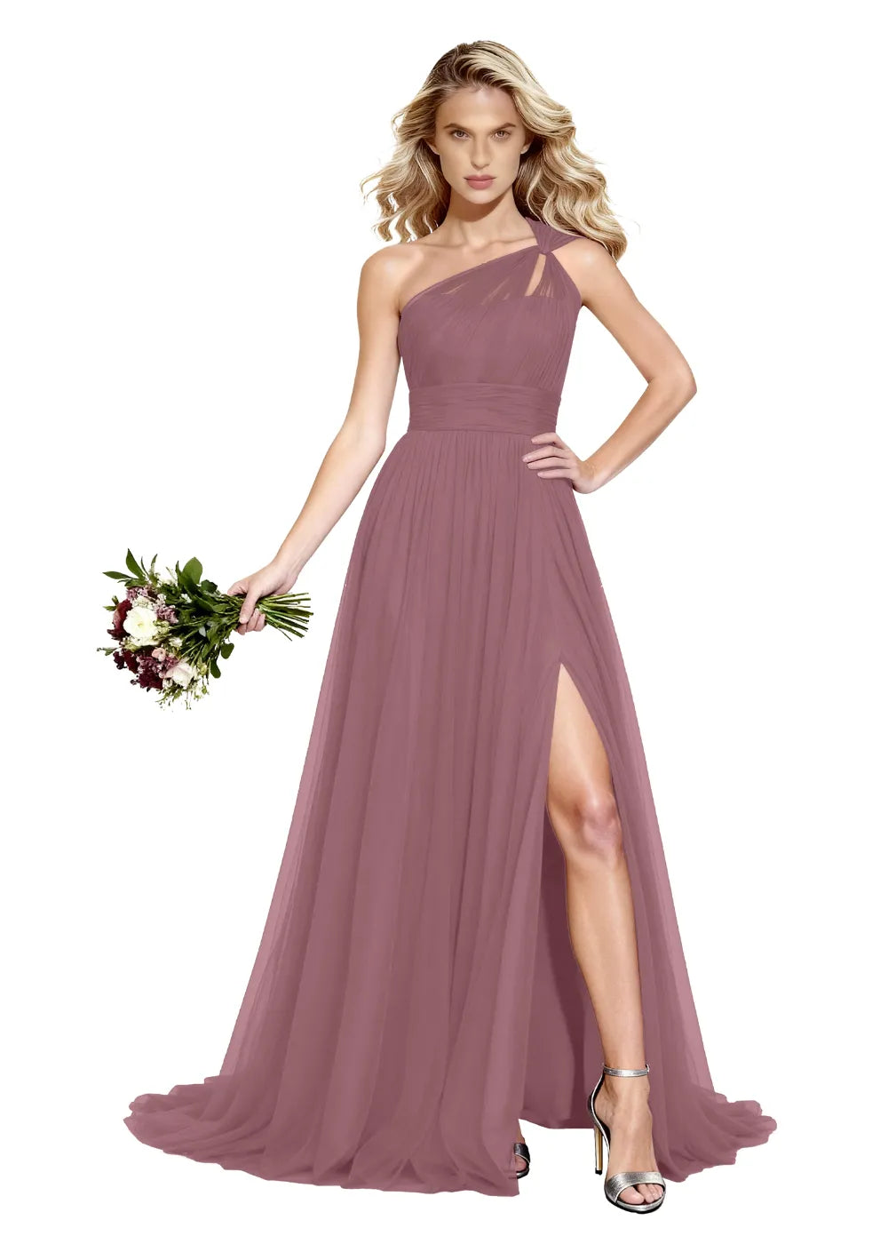 Aurora Elegant One Strap Formal Gown