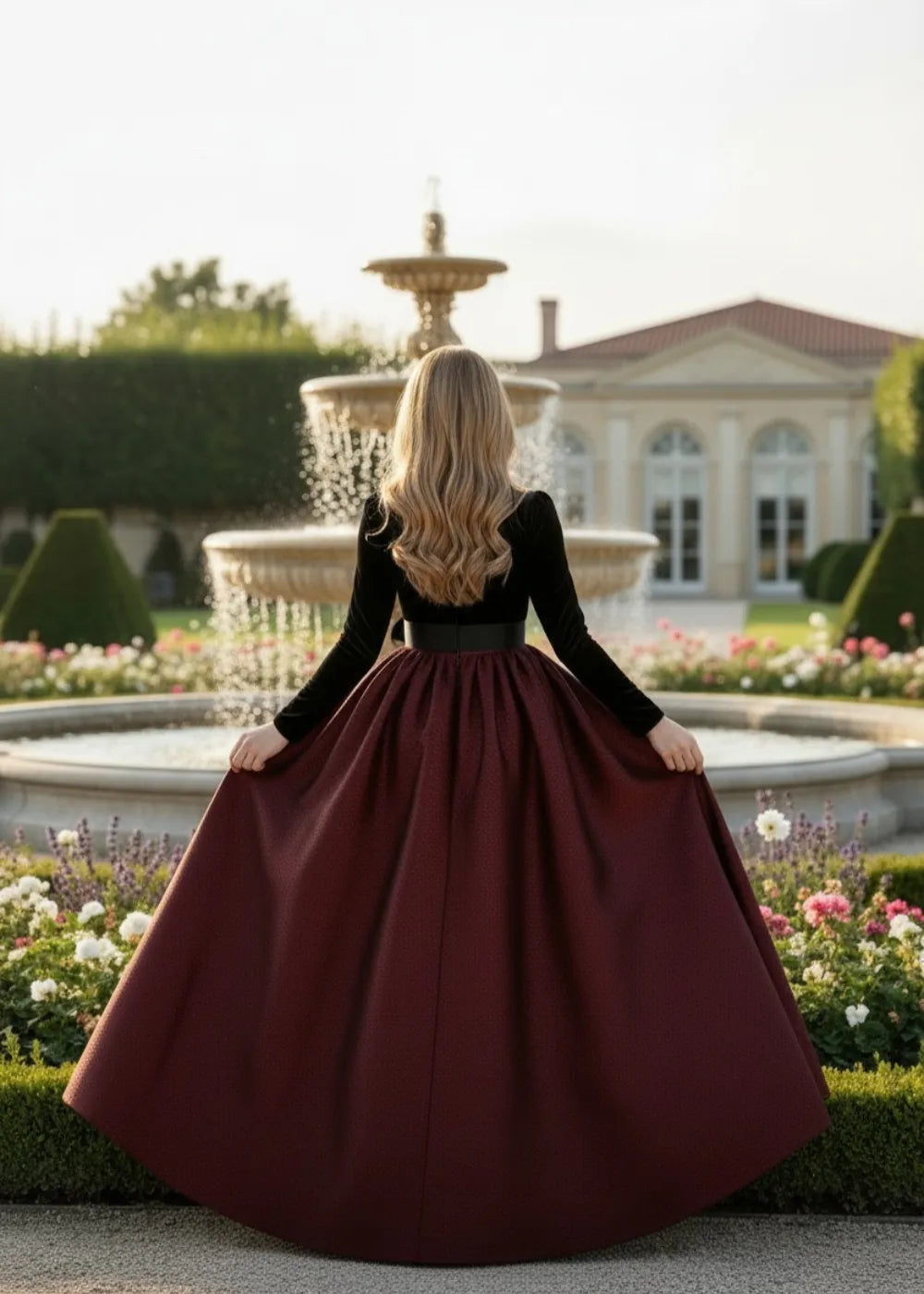 Classic A-Line Girls Pageant Dress with Bow Sash