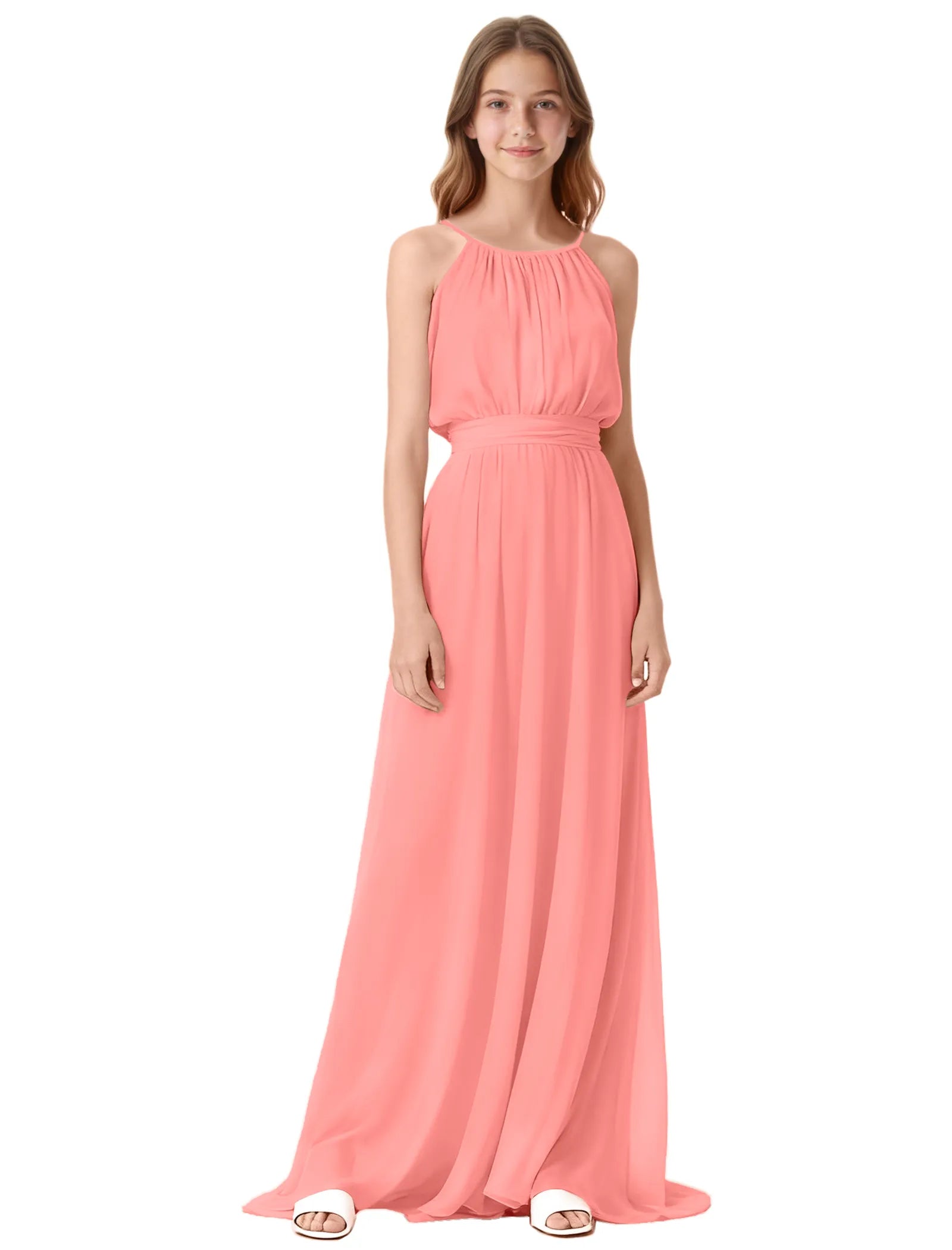Formal Occasion Halter Dress for Tween Girls